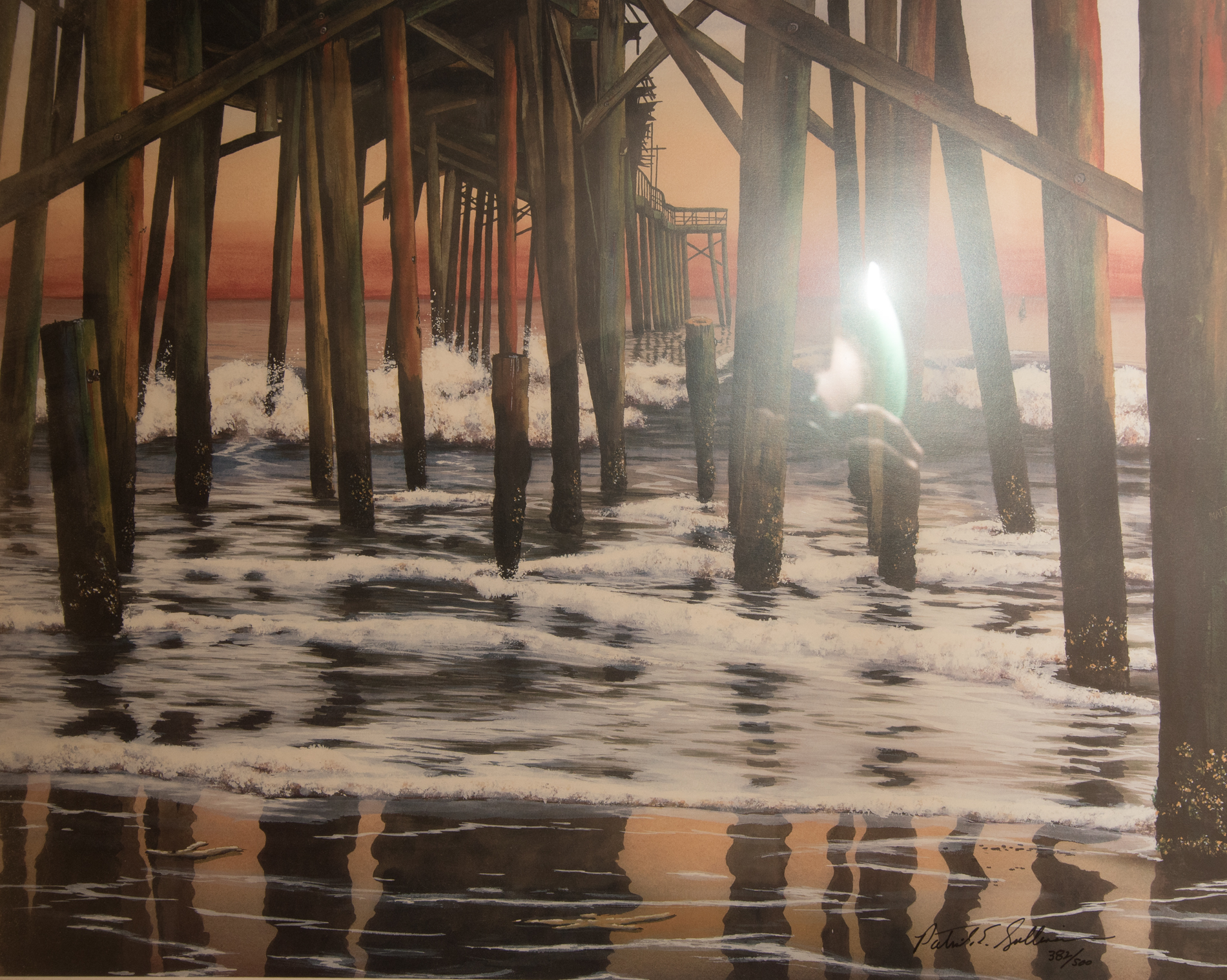 Patrick E. Sullivan Limited Edition Offset Lithograph "Daylight Pier"