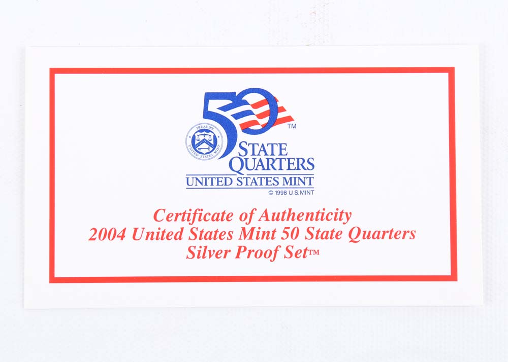 Four United States Mint 50 State Quarters Silver Proof Sets