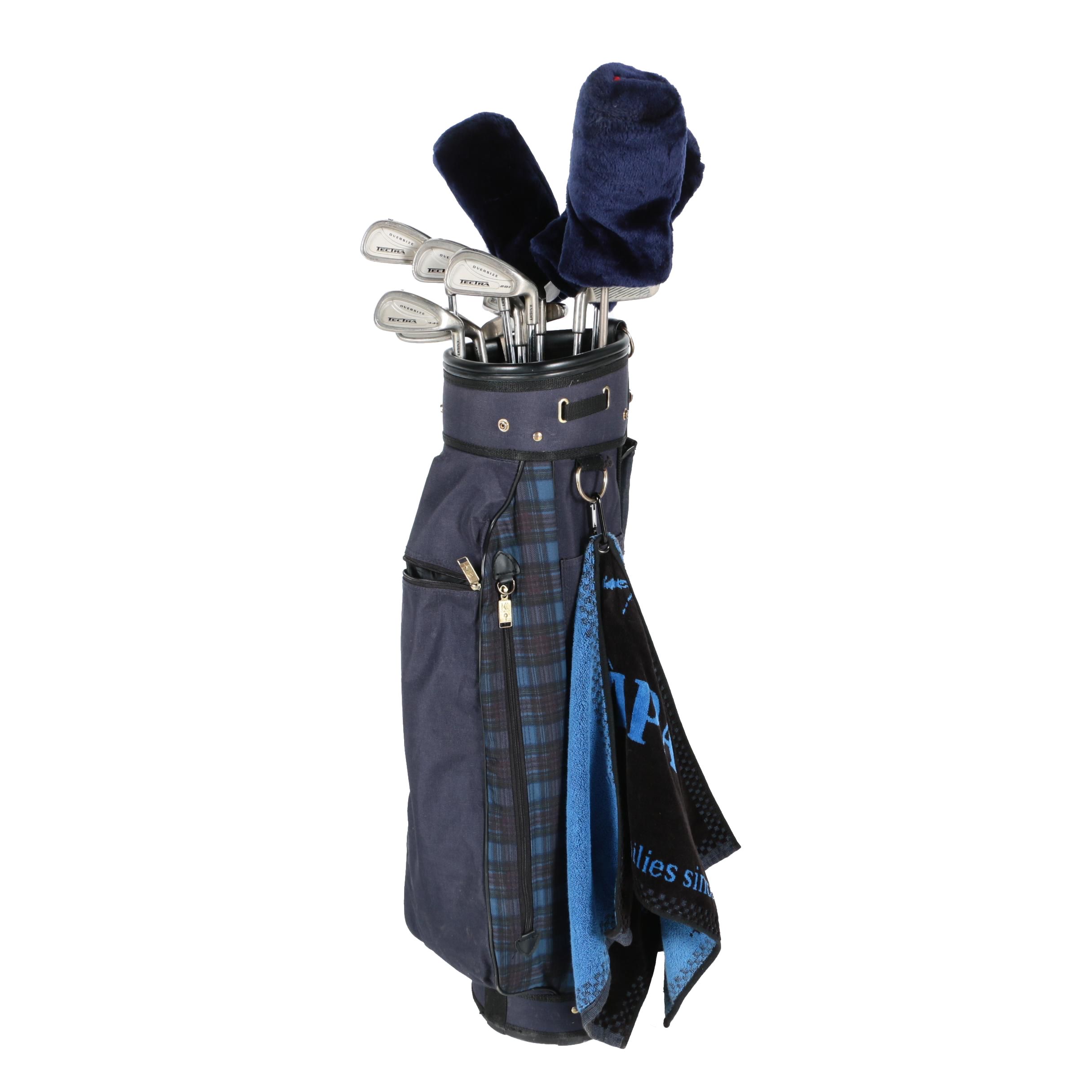 Tectra Titanium Matrix Oversize Woods and Irons With Bag