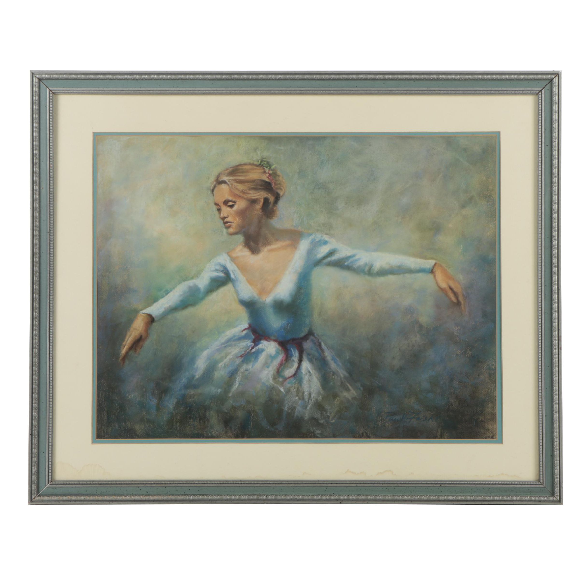 Paul Friske Pastel Drawing "Dancer"