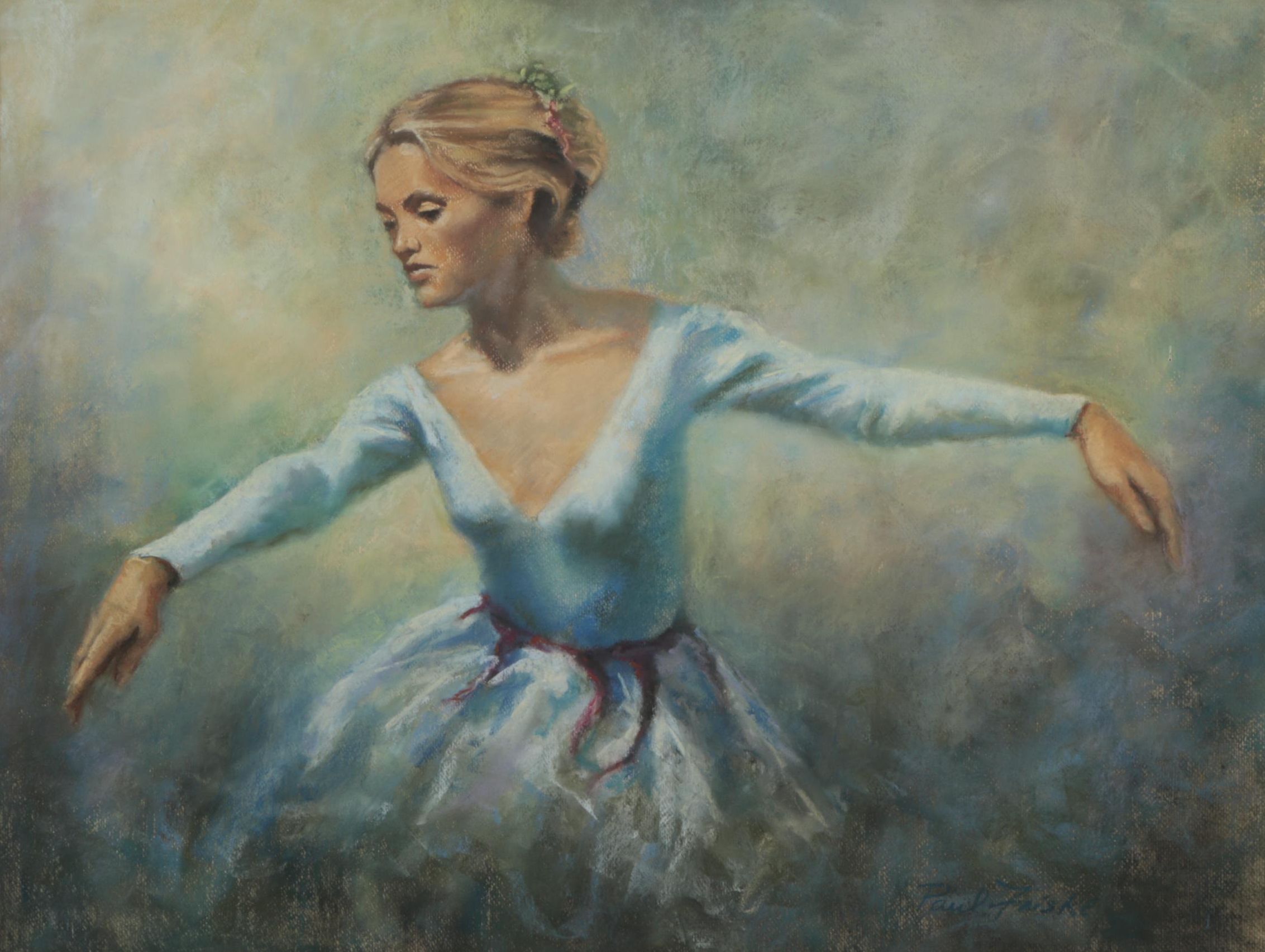 Paul Friske Pastel Drawing "Dancer"