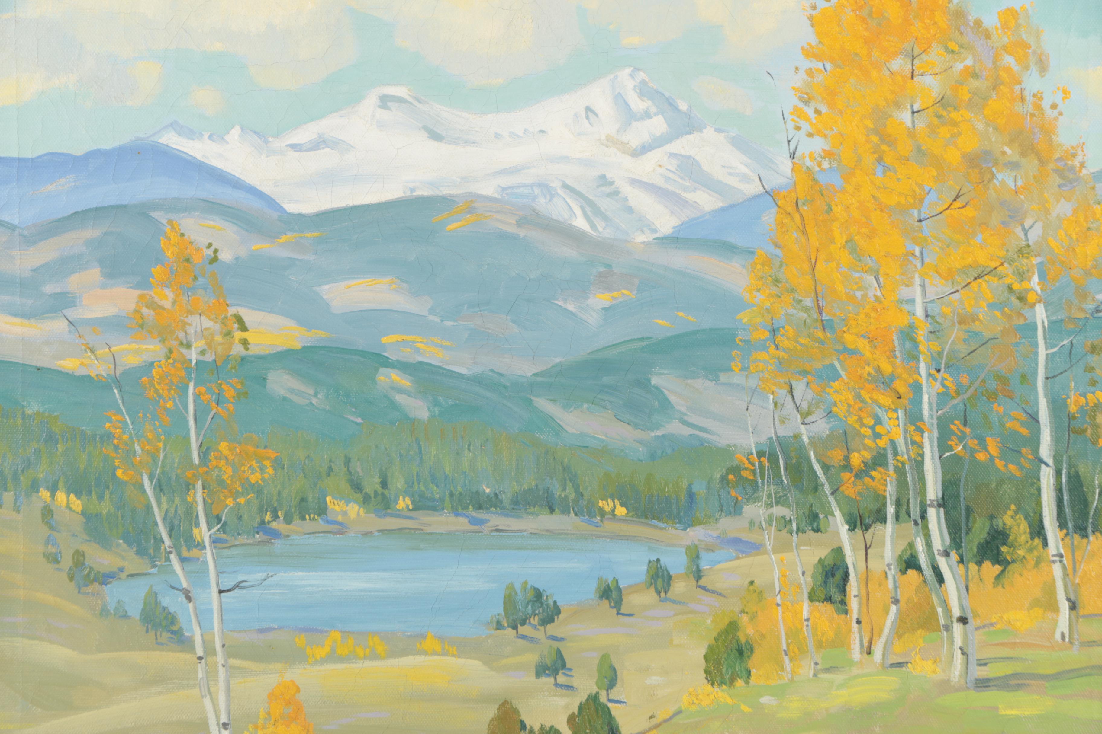 Alfred Wands Oil Painting "Torreys Peak - Colorado"