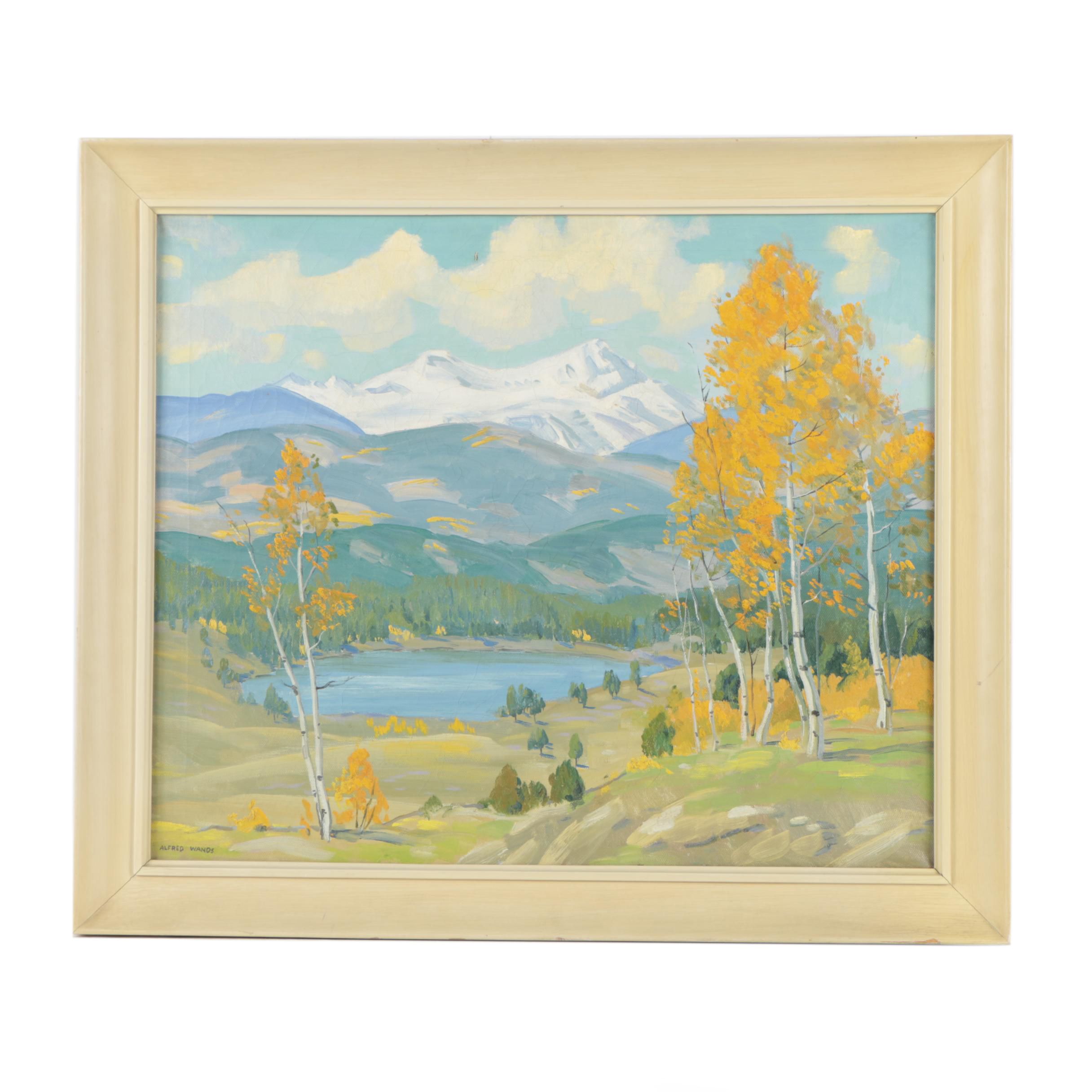 Alfred Wands Oil Painting "Torreys Peak - Colorado"