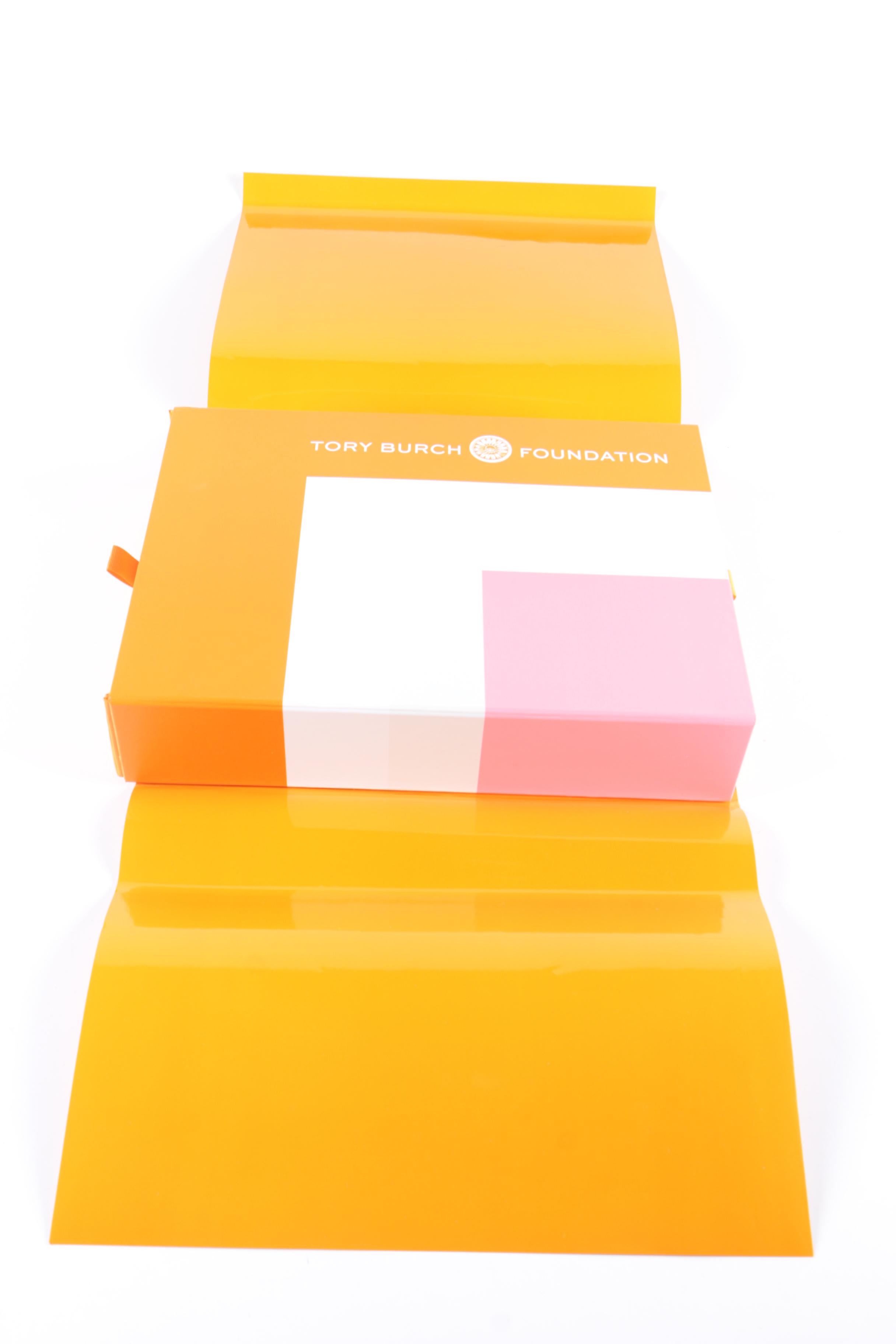 Tory Burch Foundation Gift Box and Bags