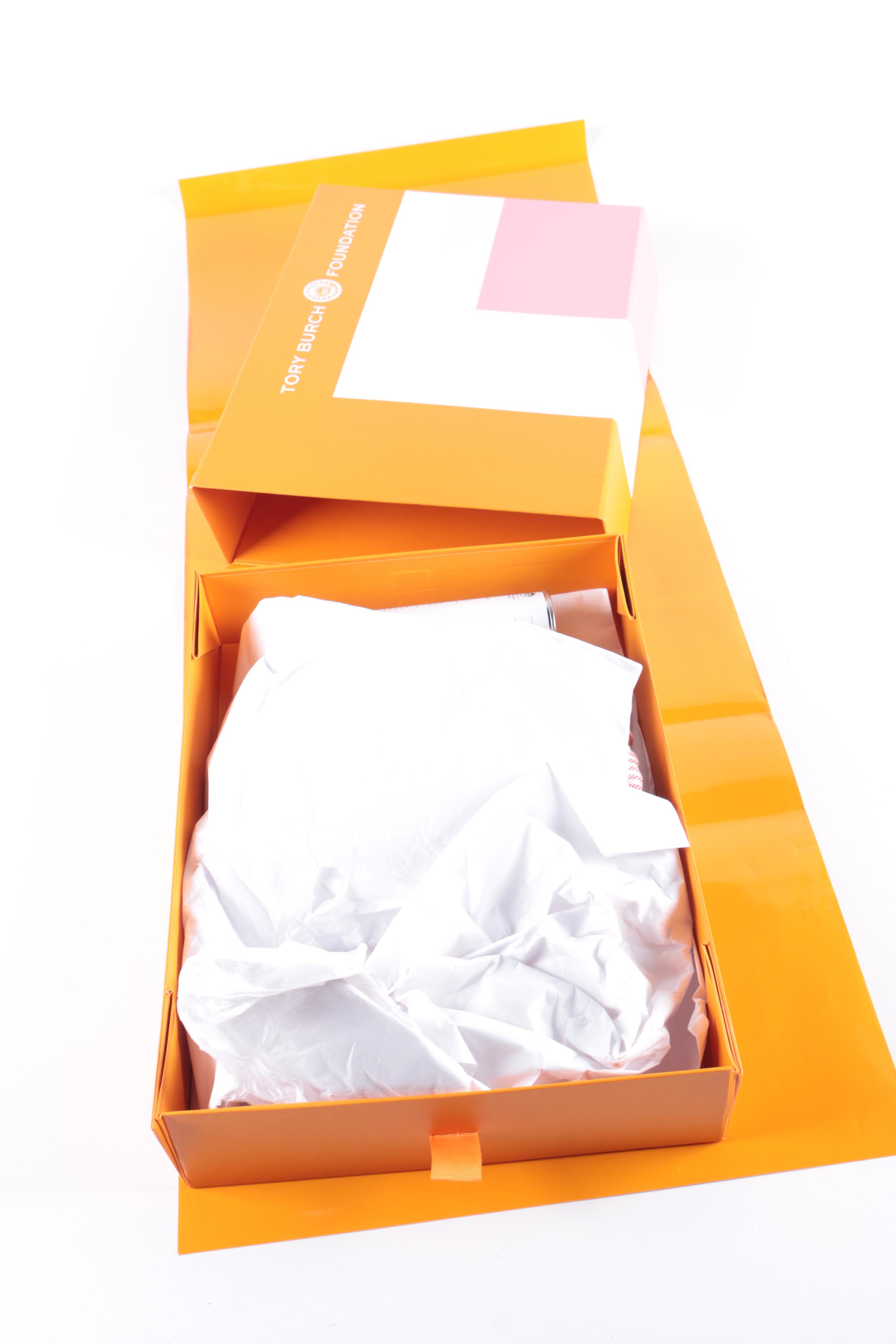 Tory Burch Foundation Gift Box and Bags