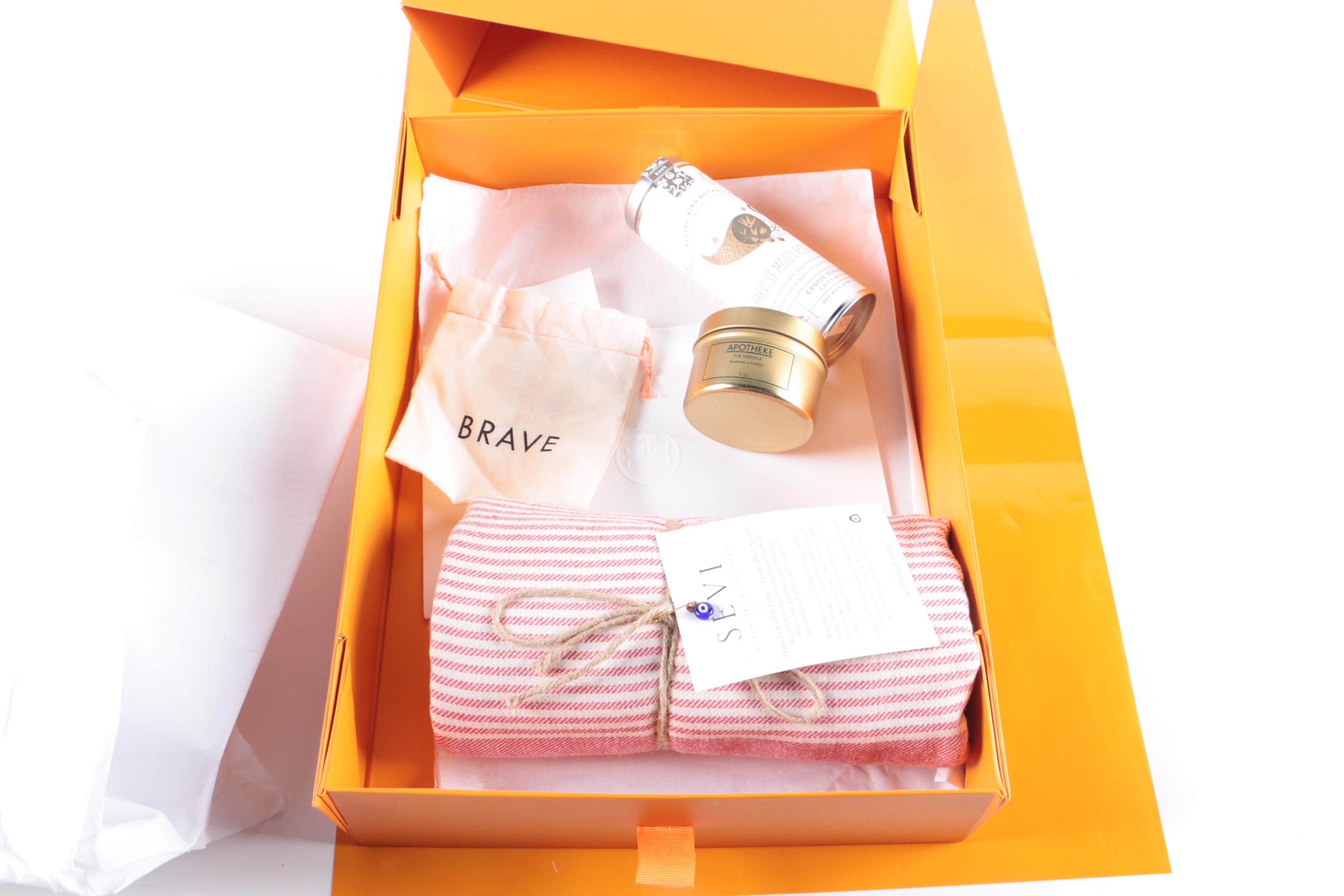 Tory Burch Foundation Gift Box and Bags