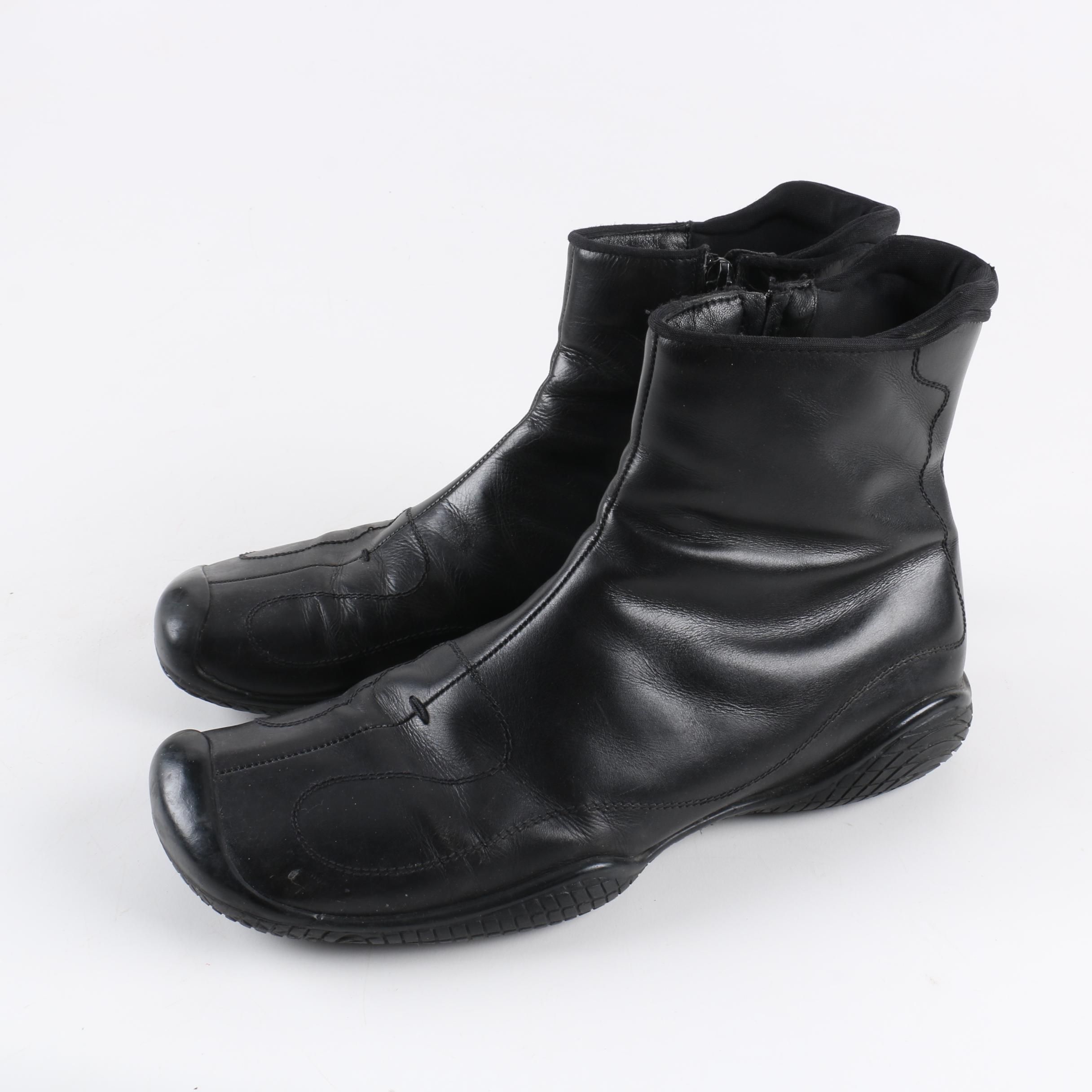 Men's Prada Black Leather Boots