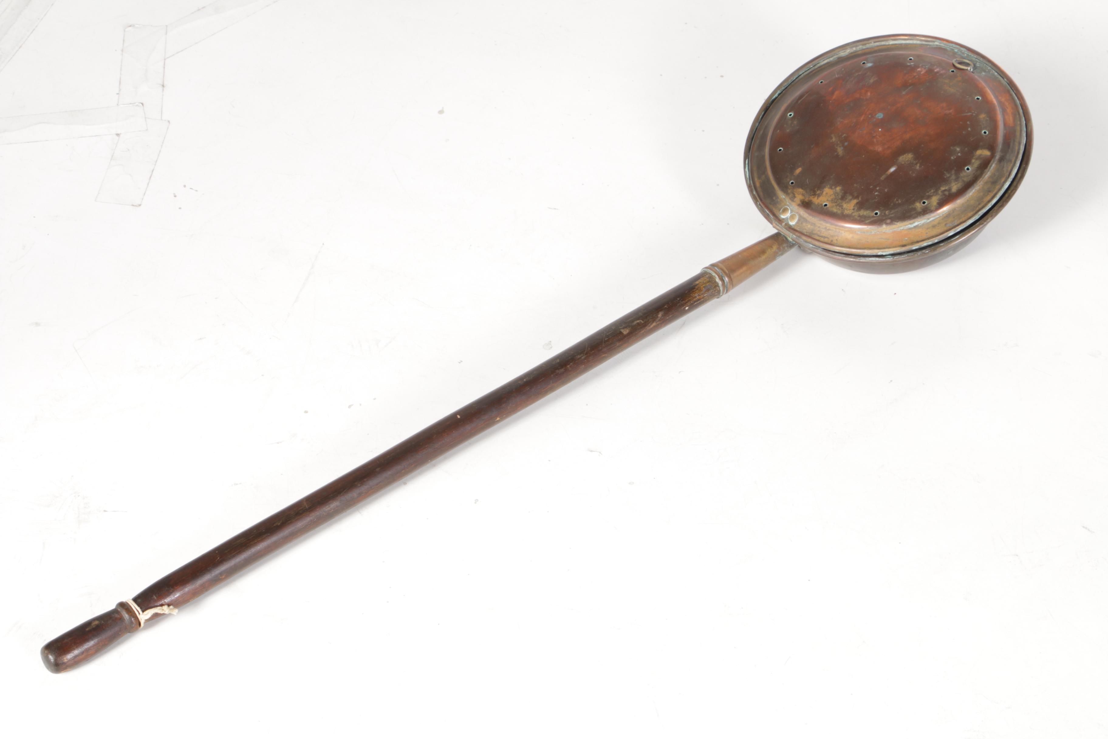 Vintage Copper Bed Warmer