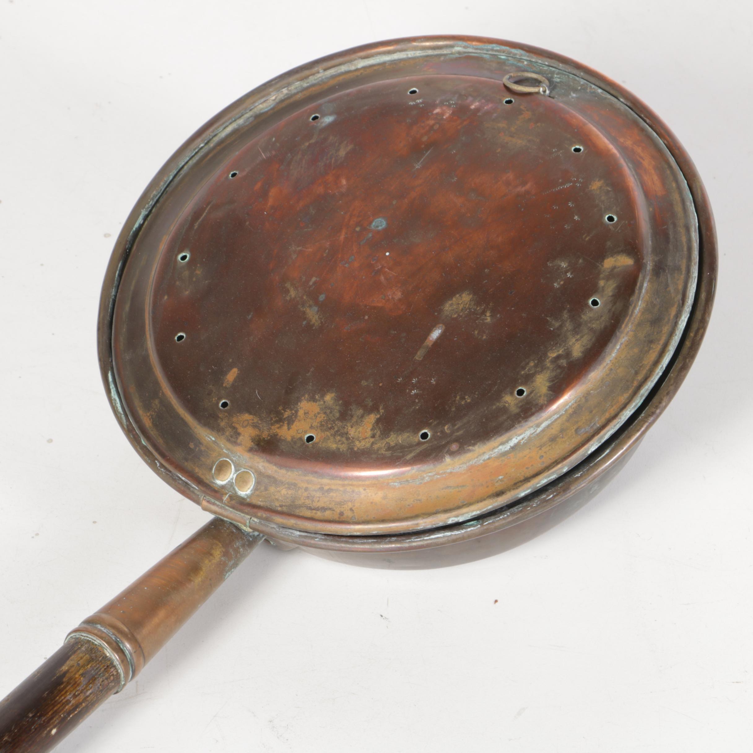 Vintage Copper Bed Warmer