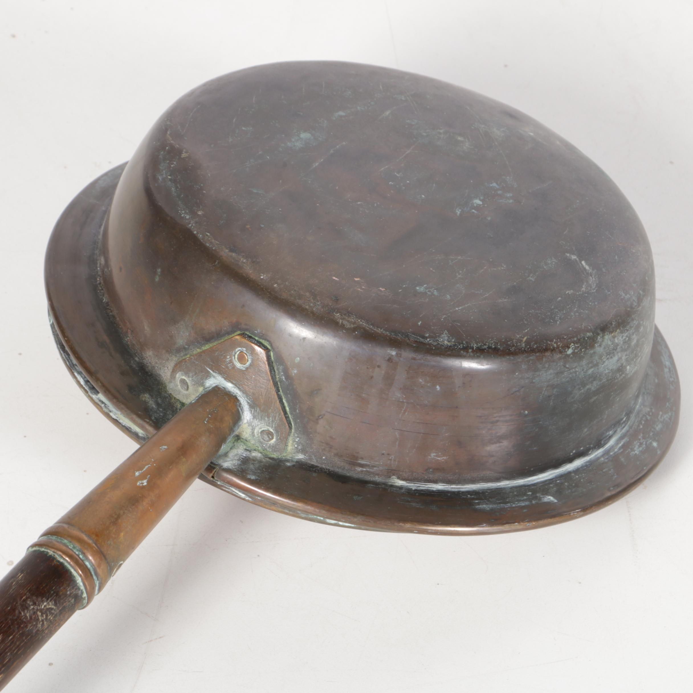 Vintage Copper Bed Warmer