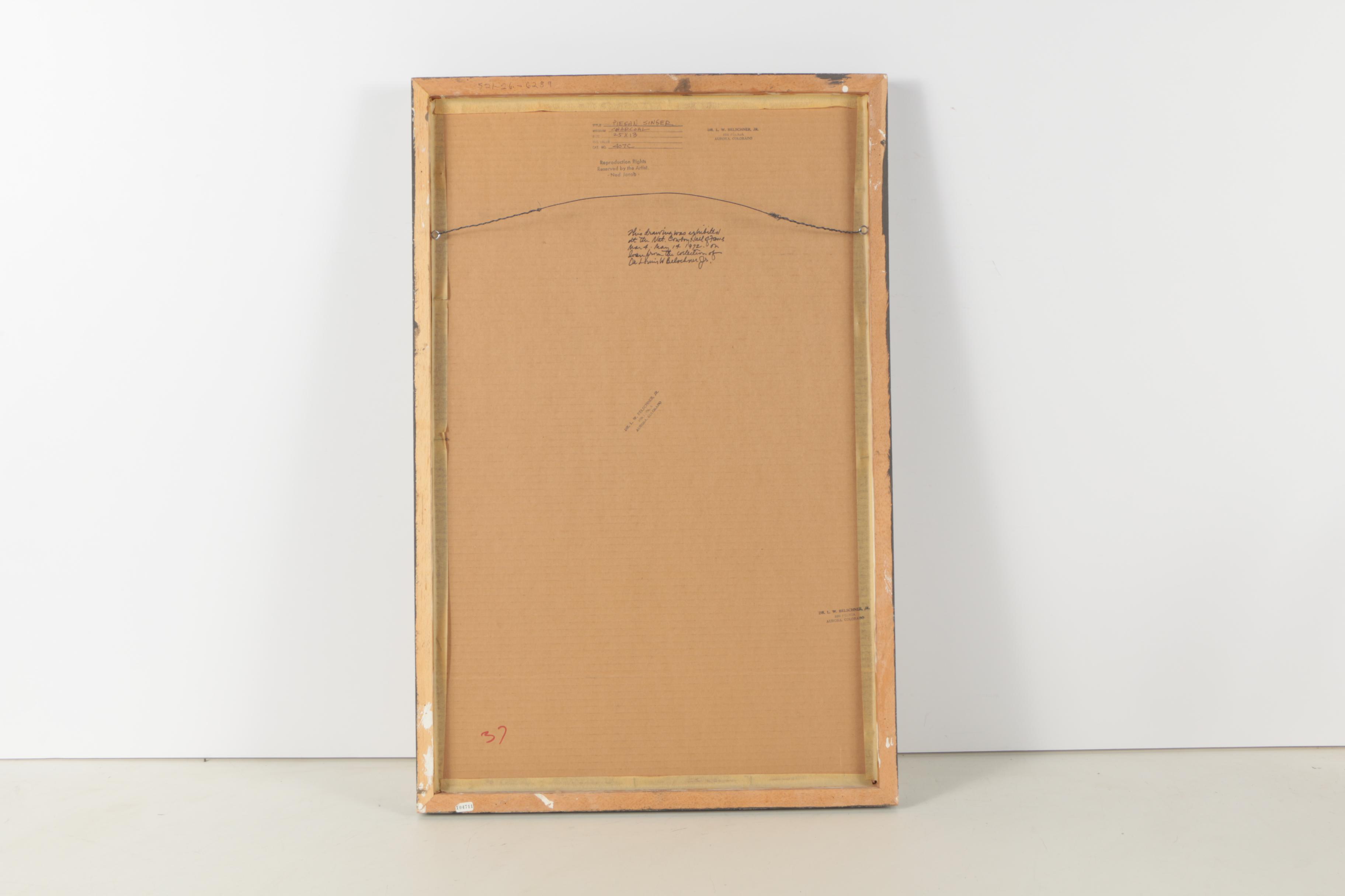 Ned Jacob Charcoal Drawing