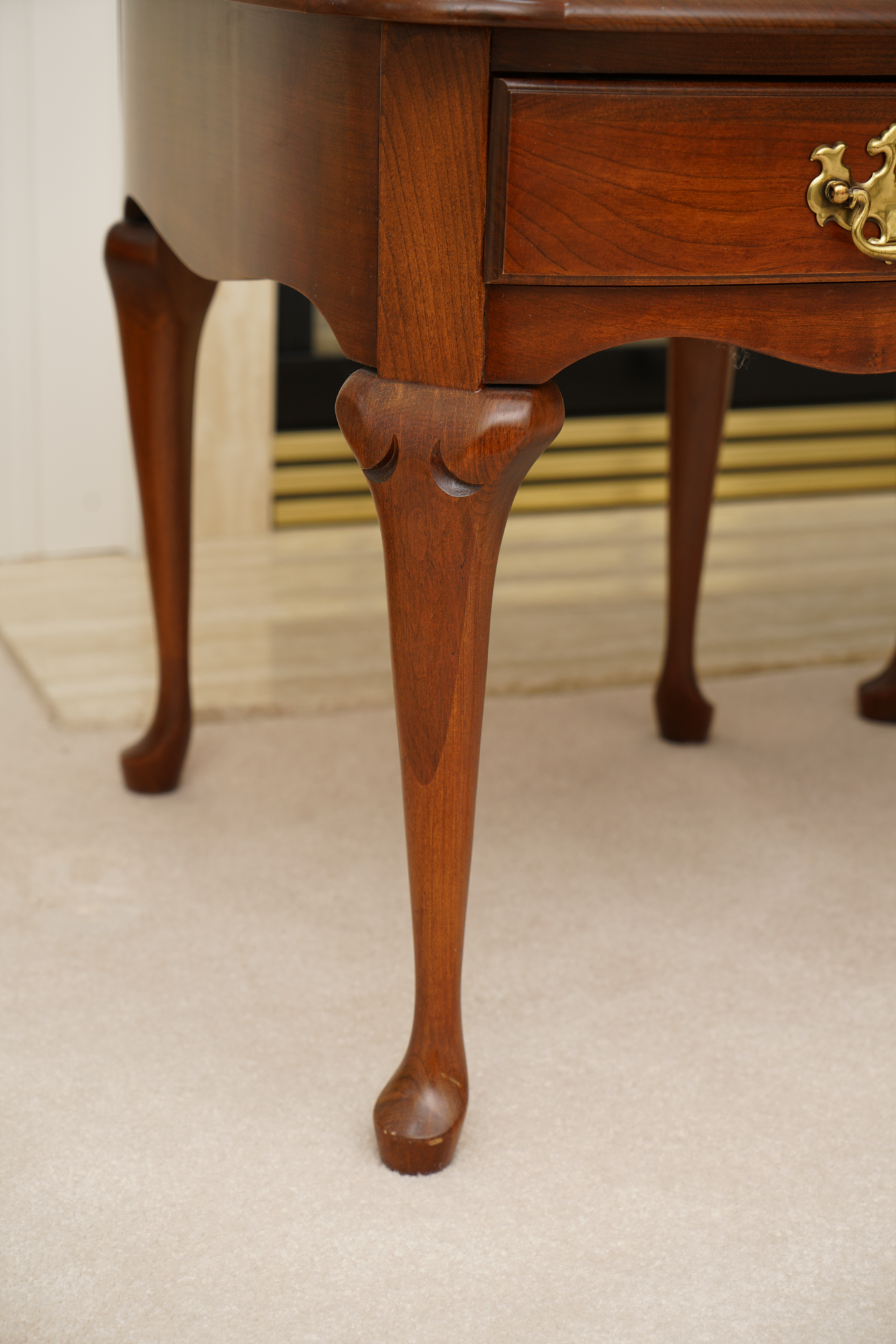 Queen Anne Style Cherry End Tables by Pennsylvania House