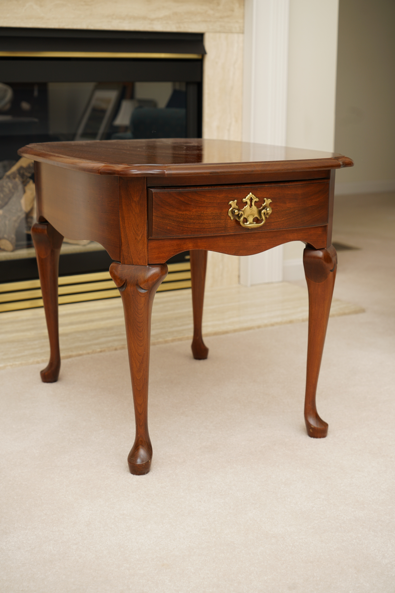 Queen Anne Style Cherry End Tables by Pennsylvania House