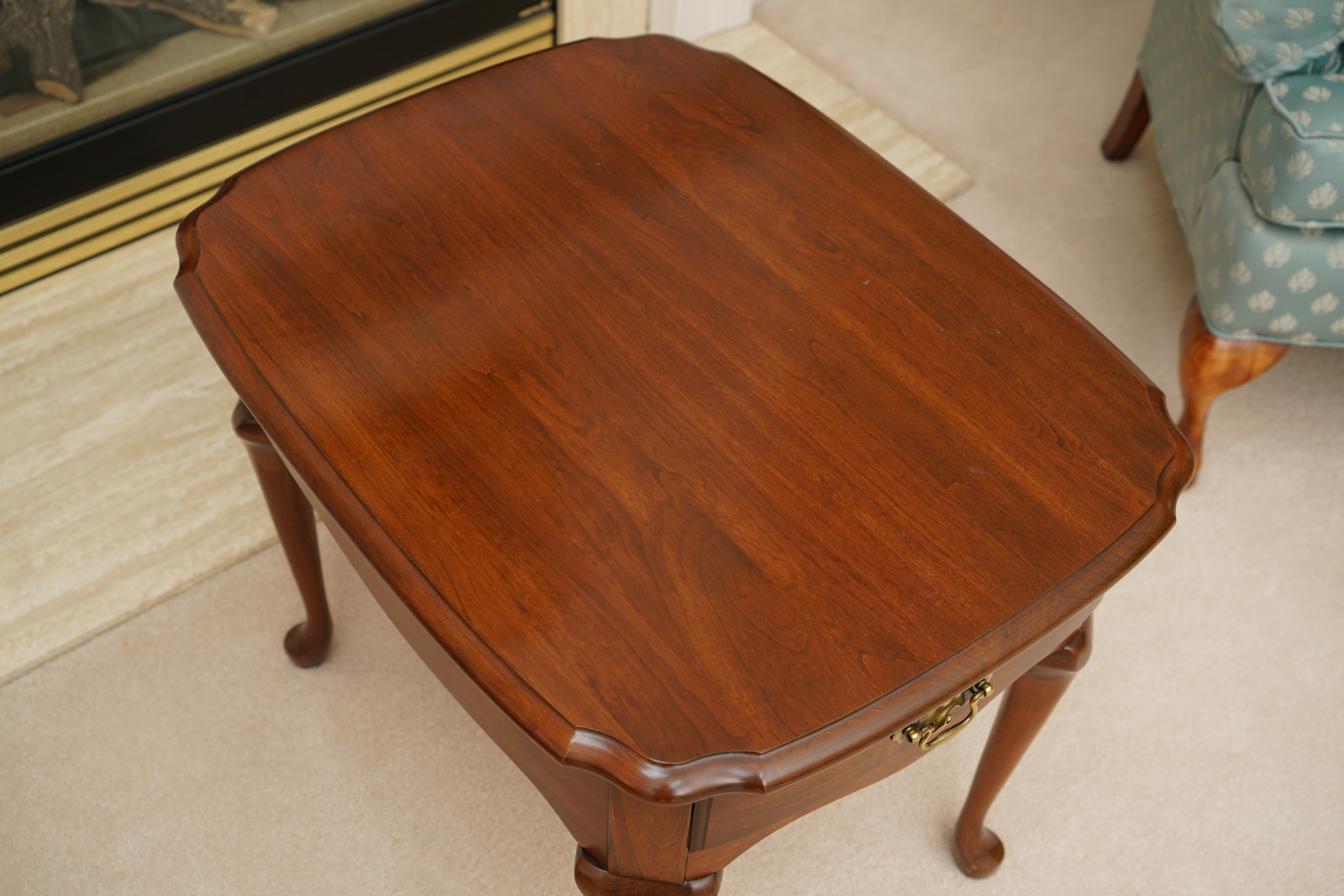 Queen Anne Style Cherry End Tables by Pennsylvania House