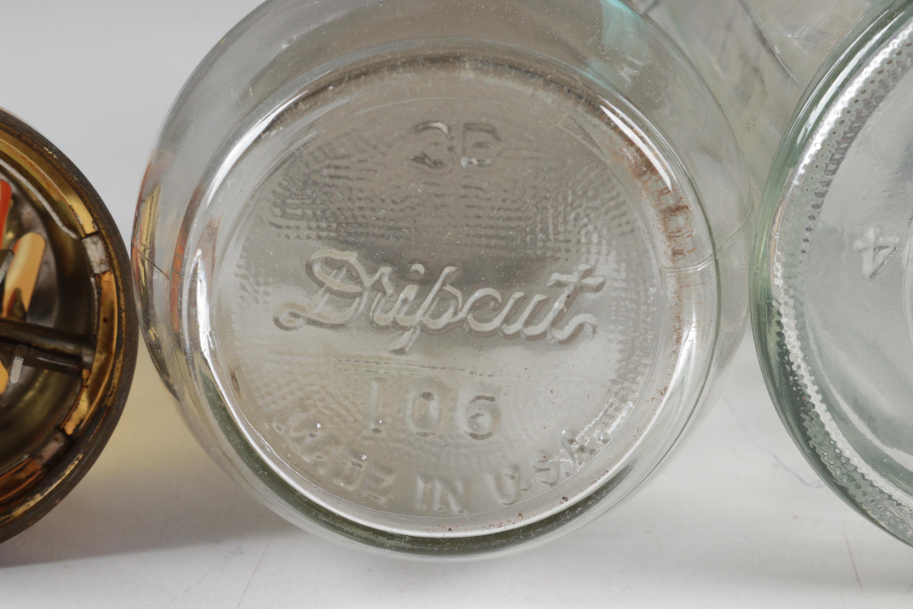 Vintage Wooden Rolling Pins, Glass Syrup Decanters and Cooking Accessories