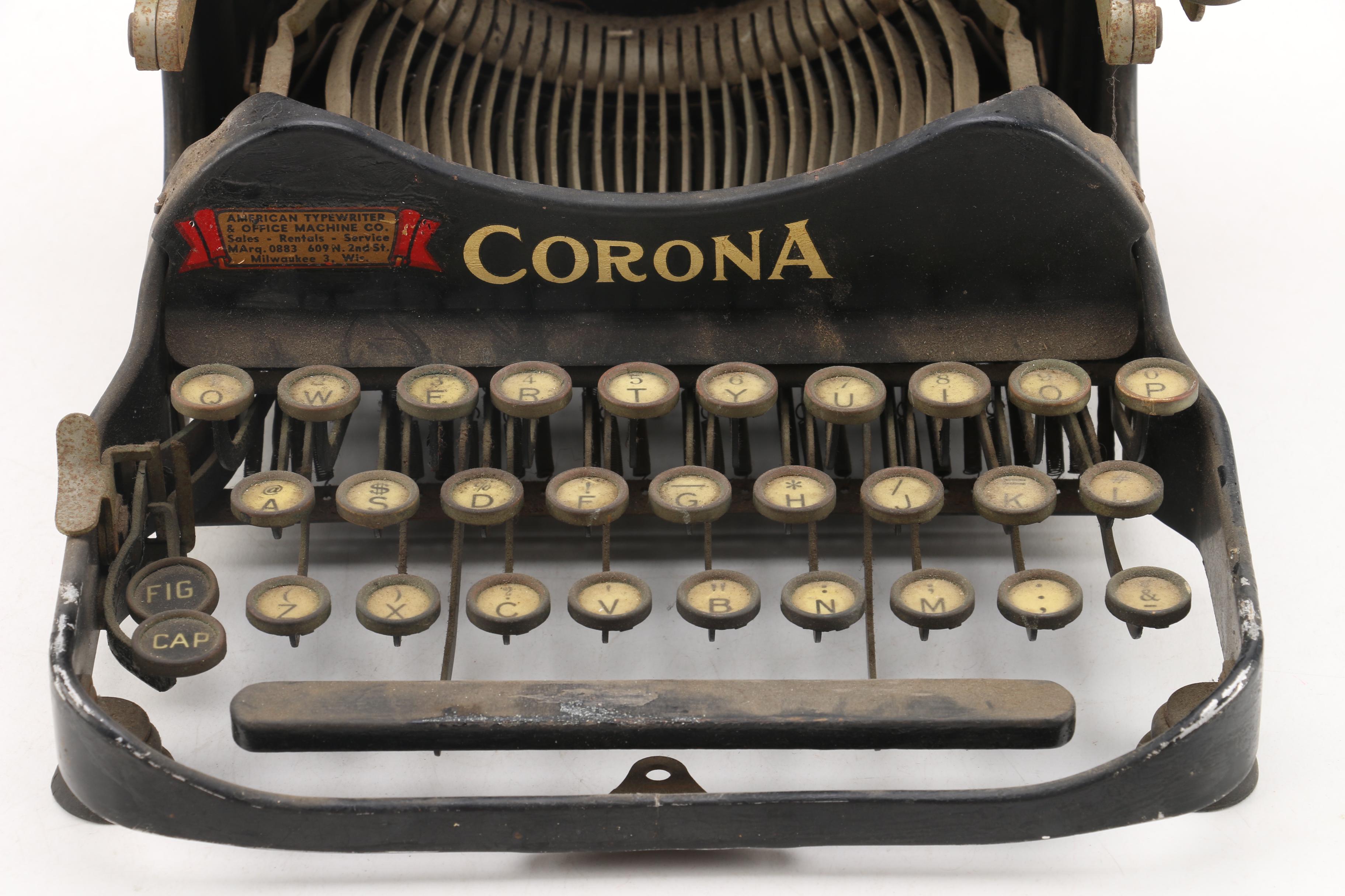 Antique Corona Typewriter