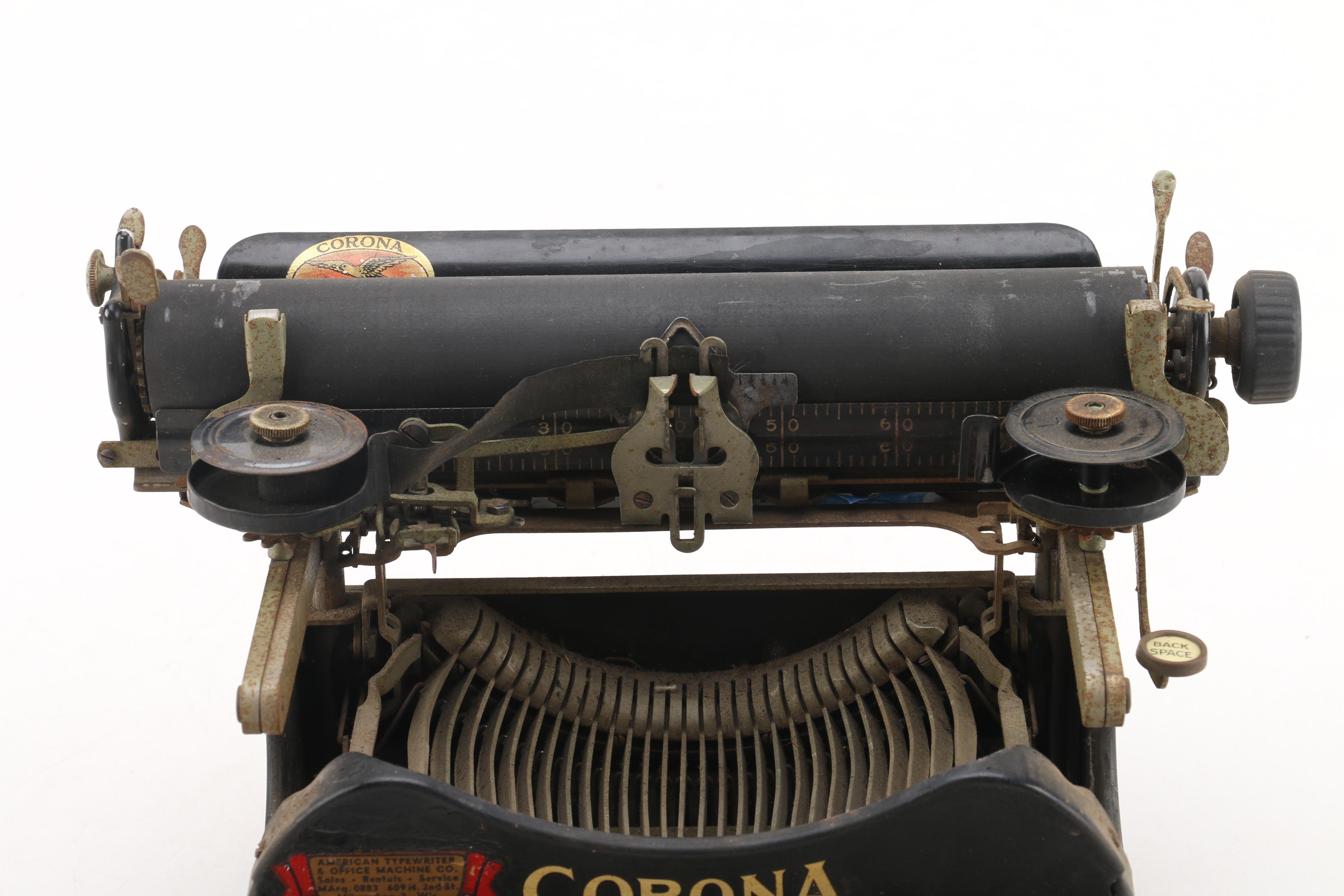 Antique Corona Typewriter