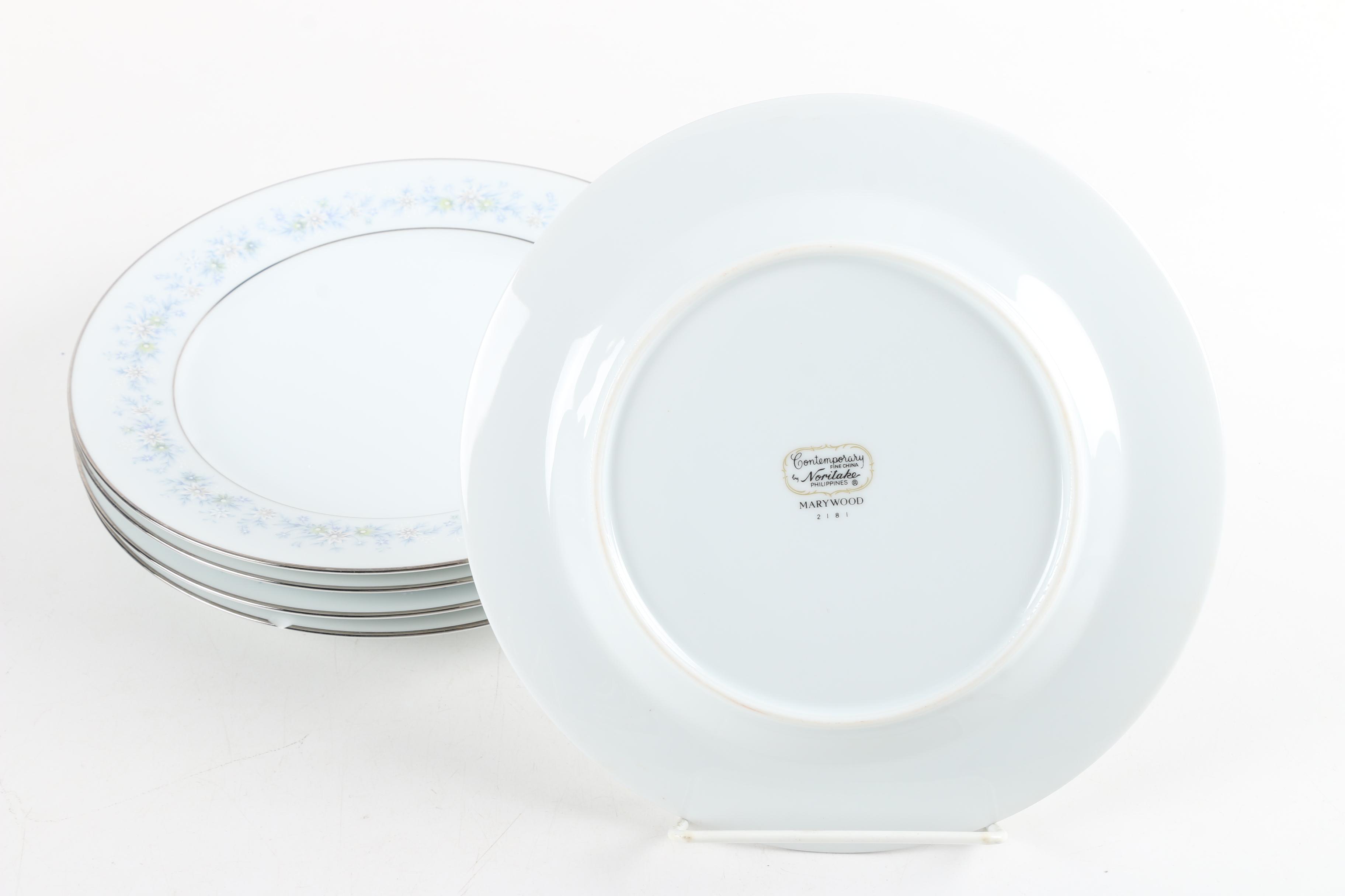 Noritake "Crest" and "Marywood" Dinnerware and Serving Dishes