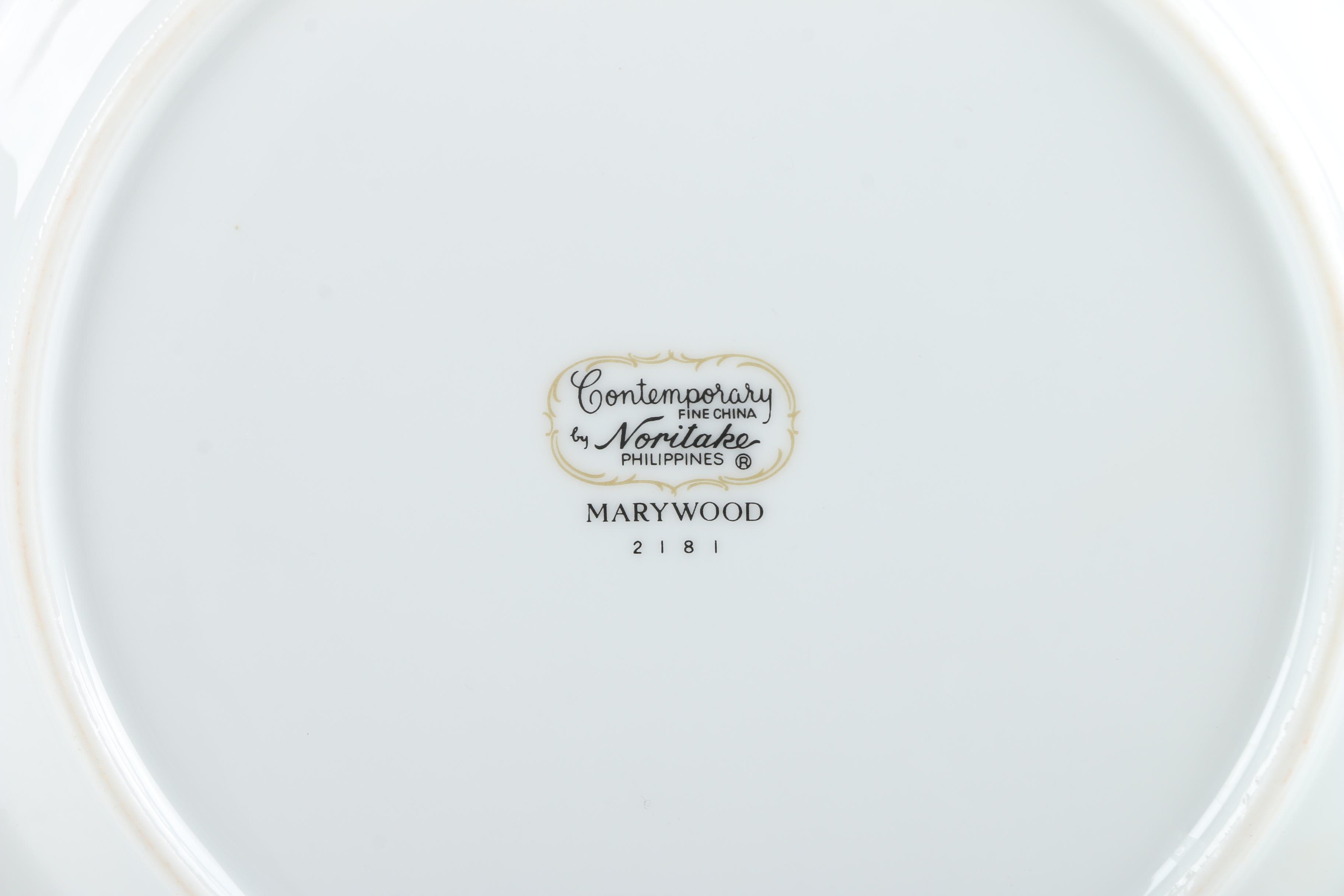 Noritake "Crest" and "Marywood" Dinnerware and Serving Dishes