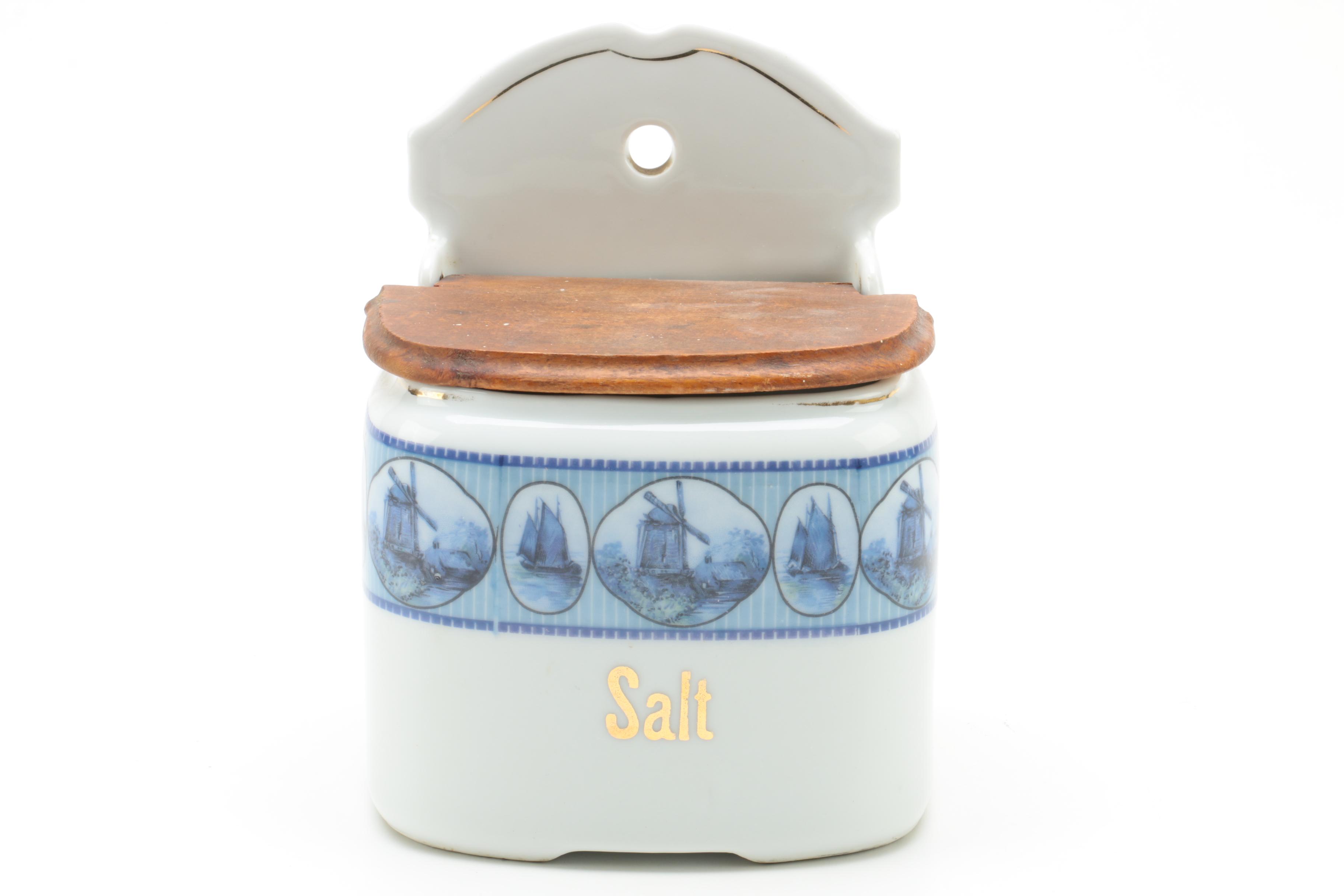 German Porcelain Kitchen Canisters