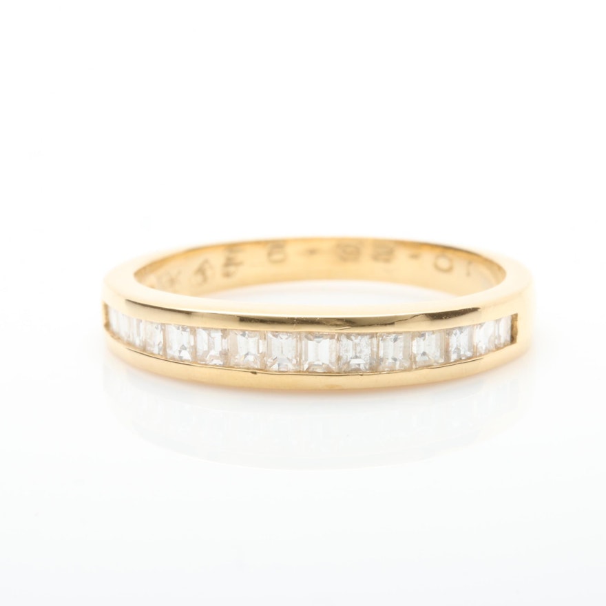 18K Yellow Gold Diamond Ring