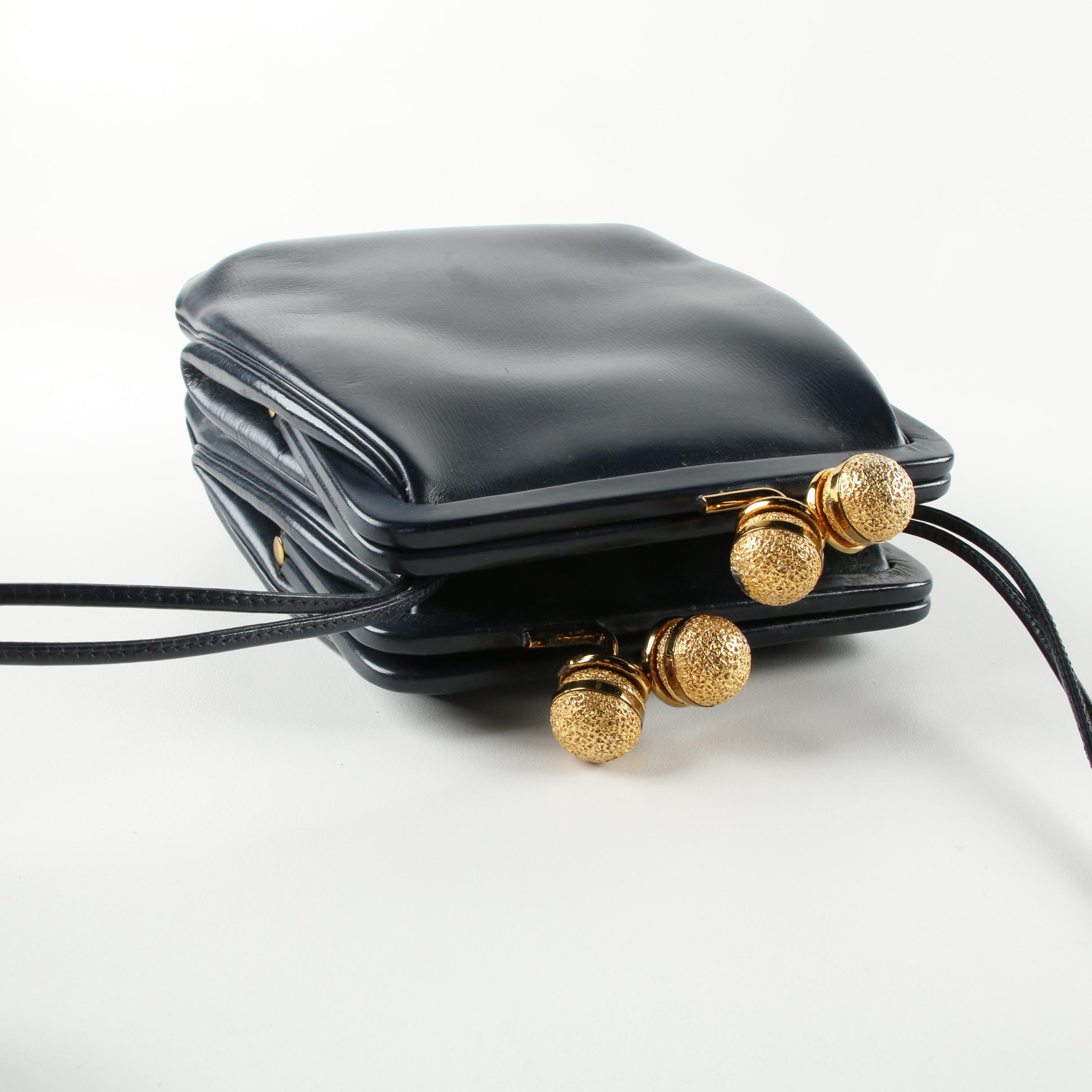 Vintage Judith Leiber Leather Shoulder Bag