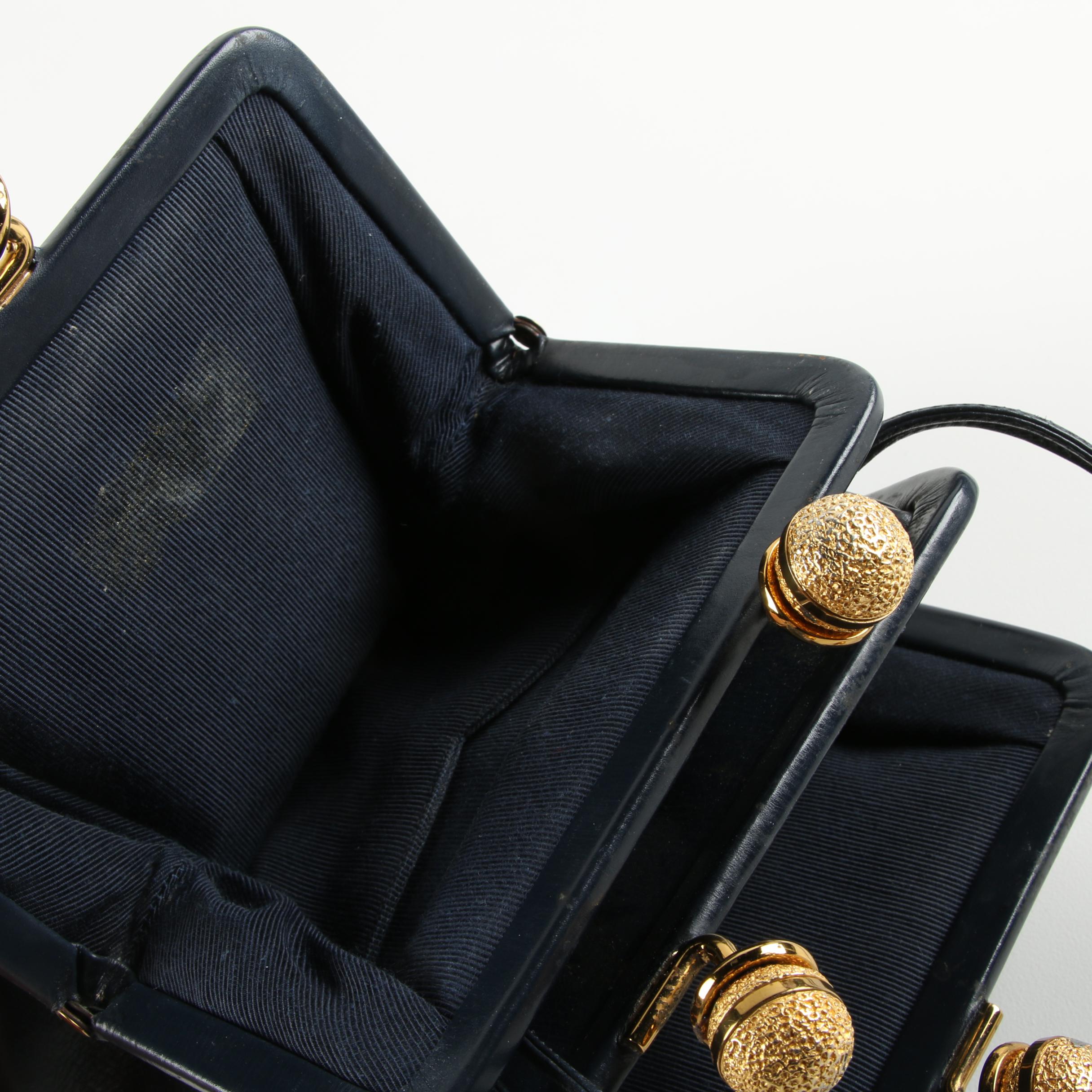 Vintage Judith Leiber Leather Shoulder Bag