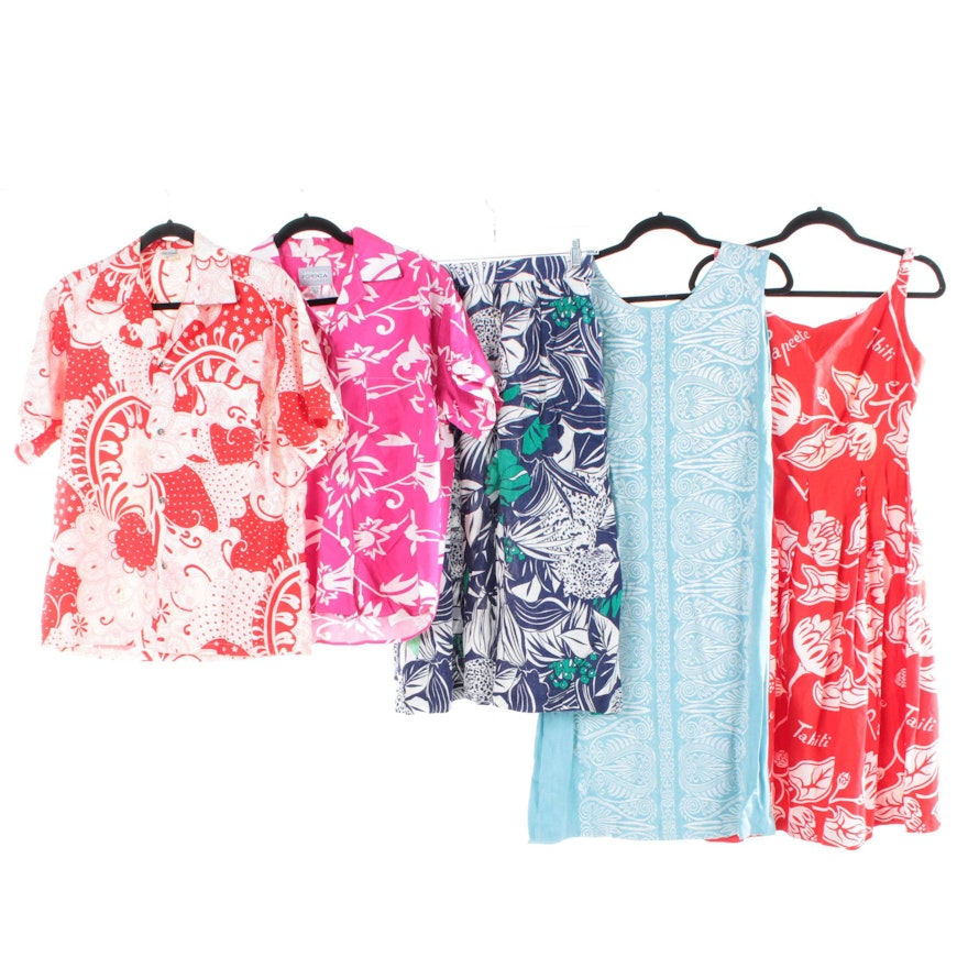 Women's Vintage Hawaiian Print Separates