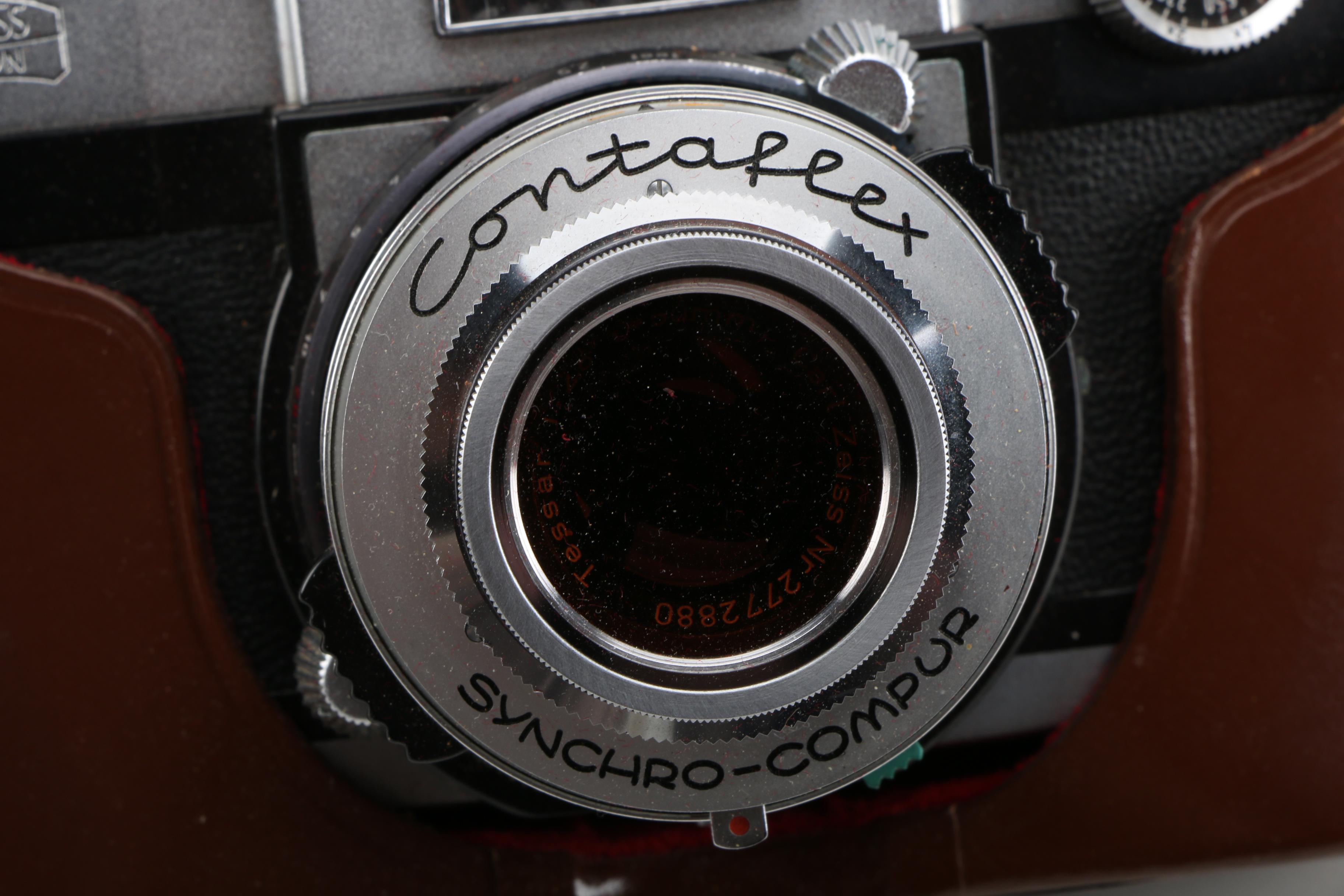 Zeiss Ikon Contraflex Still Camera with Matching Leather Case