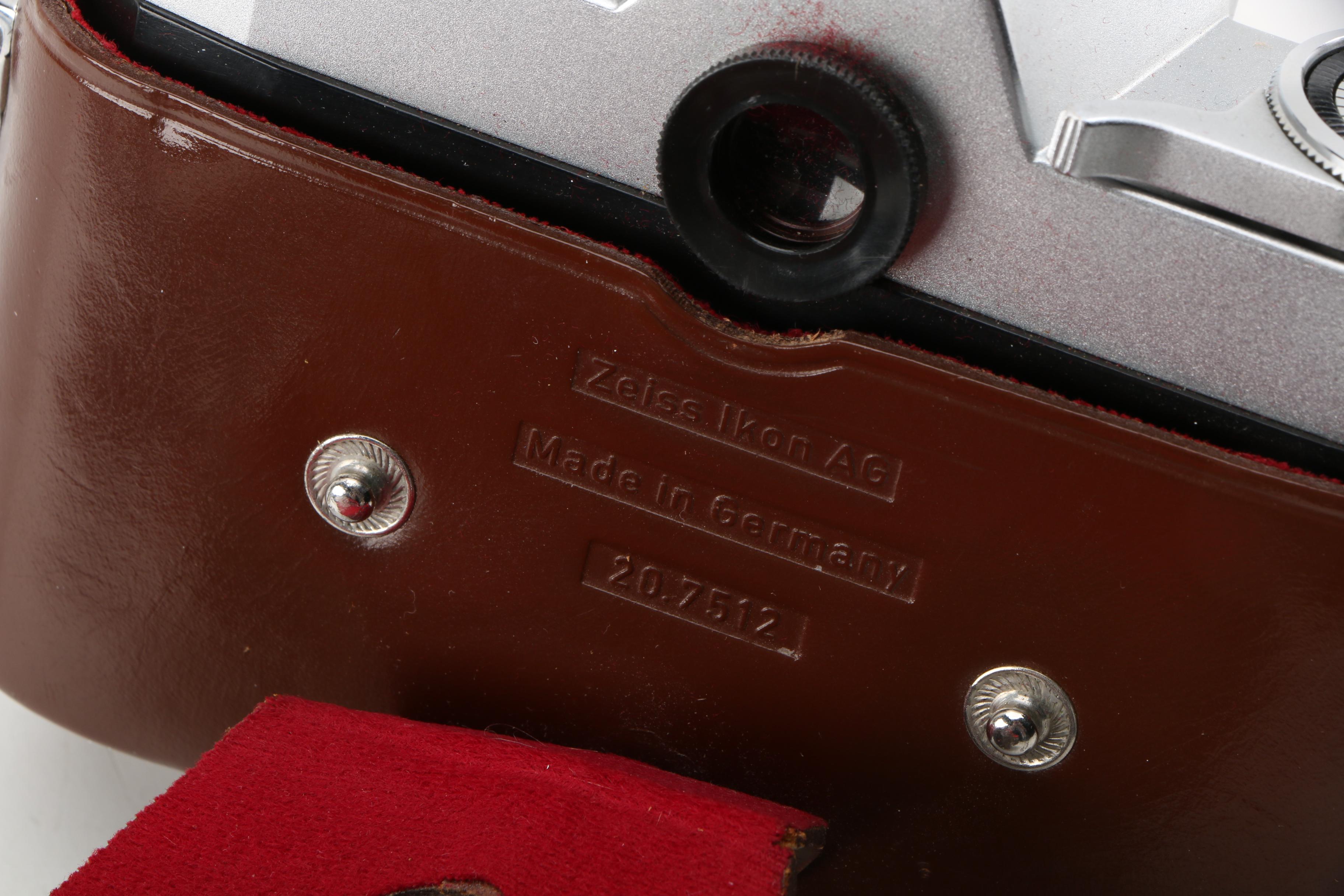 Zeiss Ikon Contraflex Still Camera with Matching Leather Case