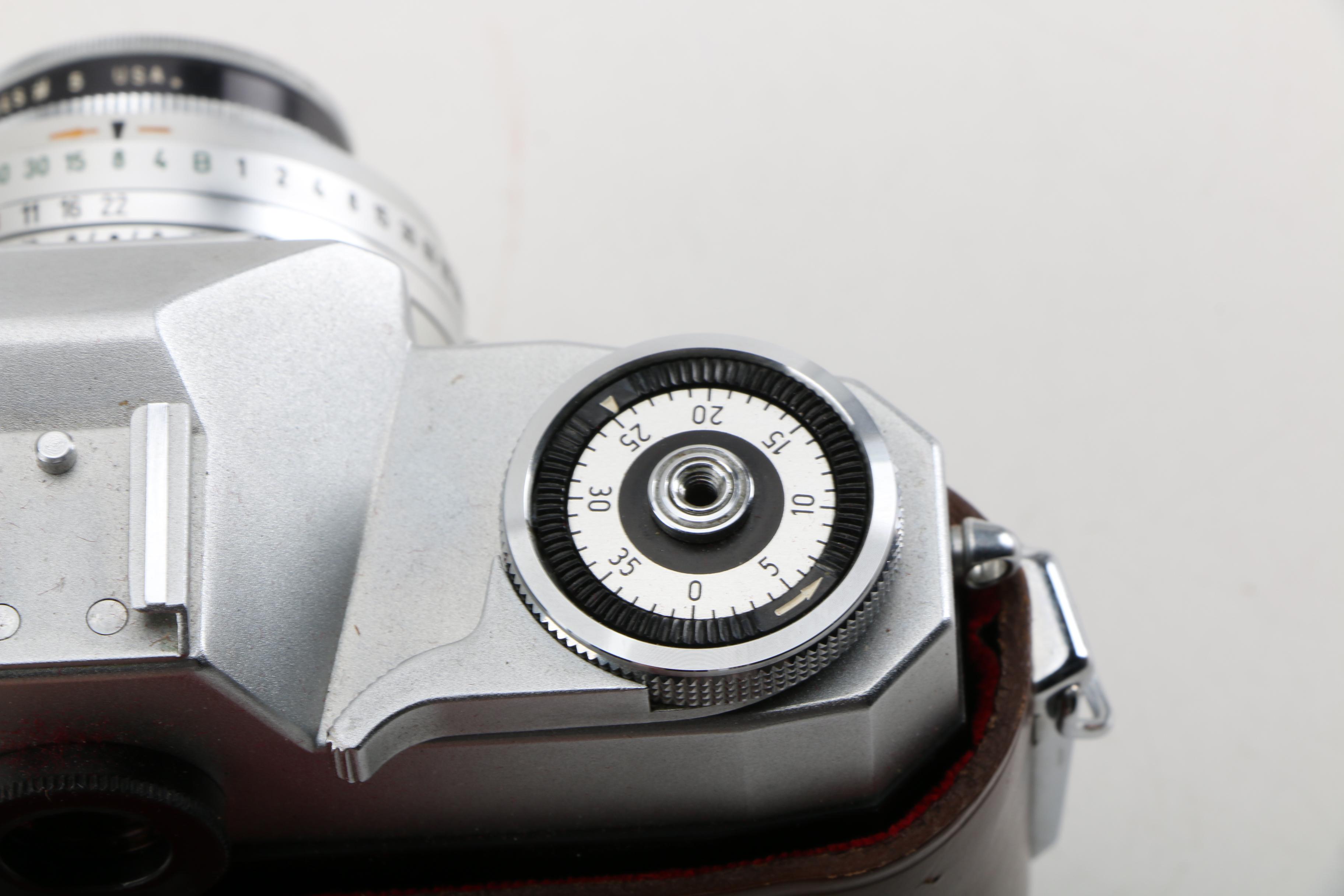 Zeiss Ikon Contraflex Still Camera with Matching Leather Case