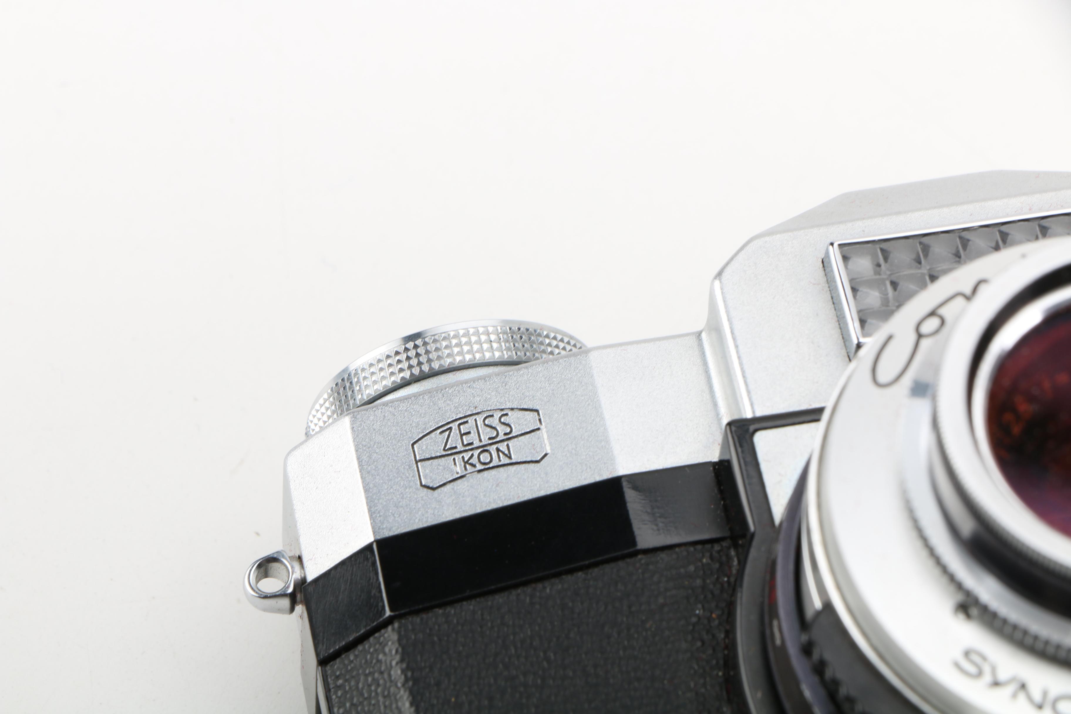 Zeiss Ikon Contraflex Still Camera with Matching Leather Case