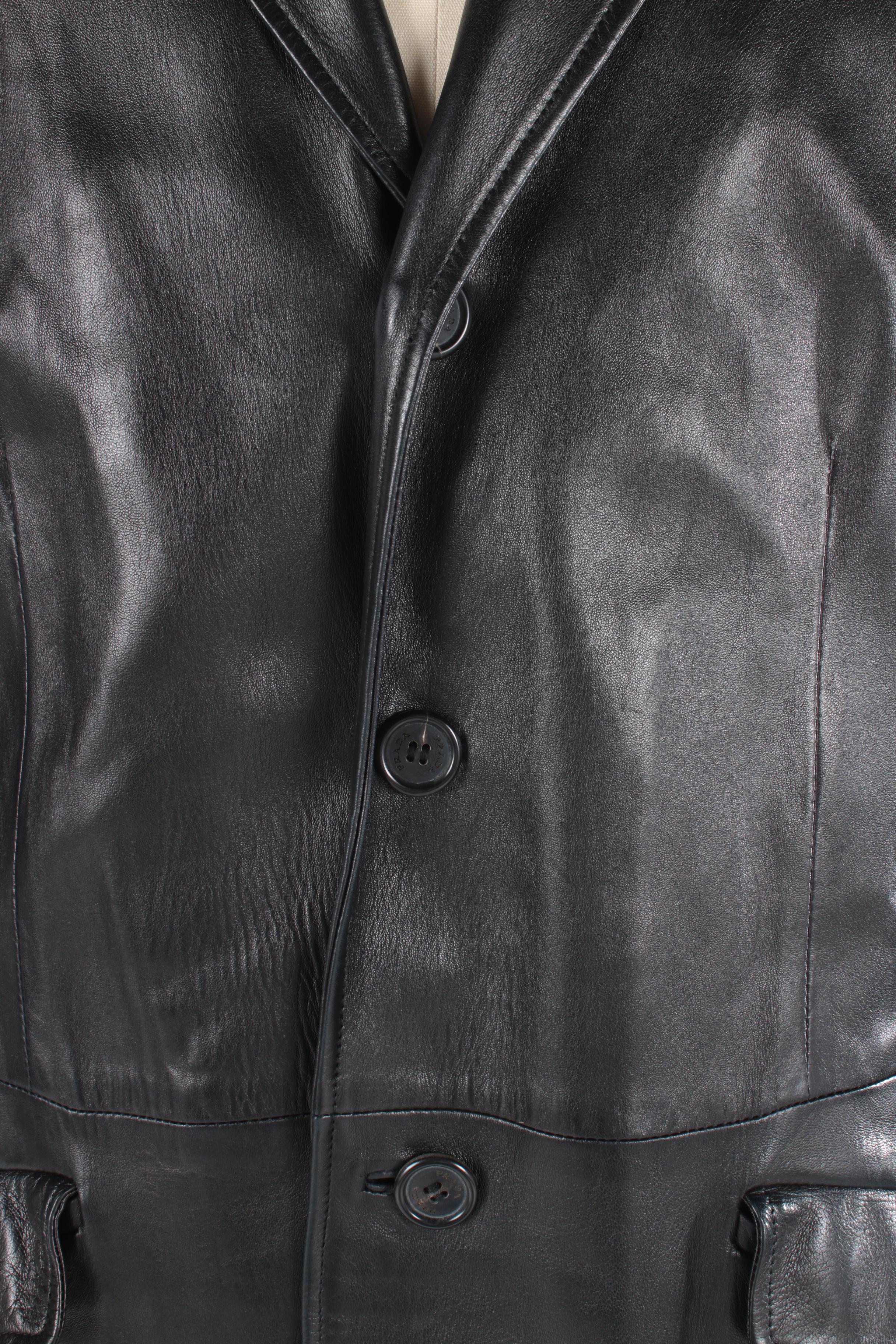 Men's Prada Black Leather Jacket