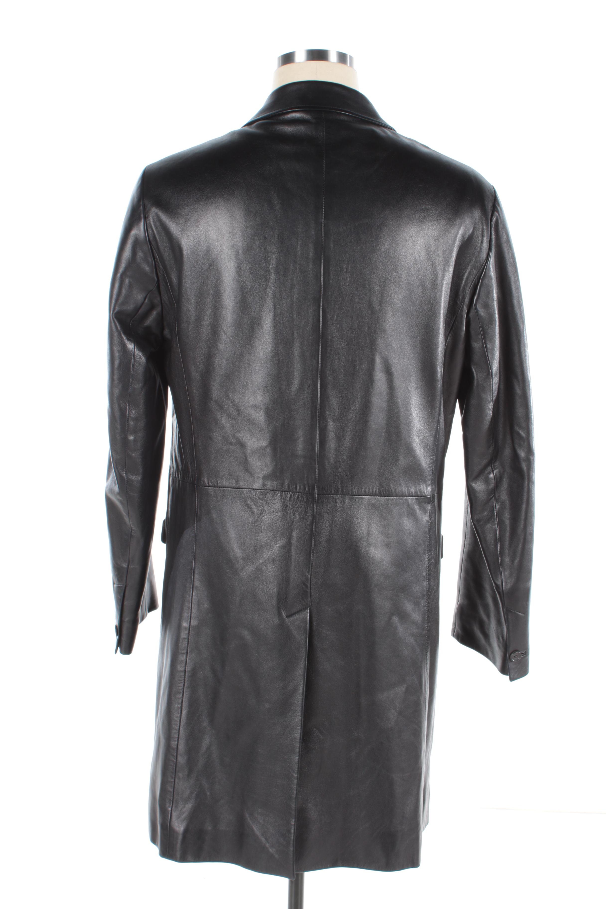 Men's Prada Black Leather Jacket