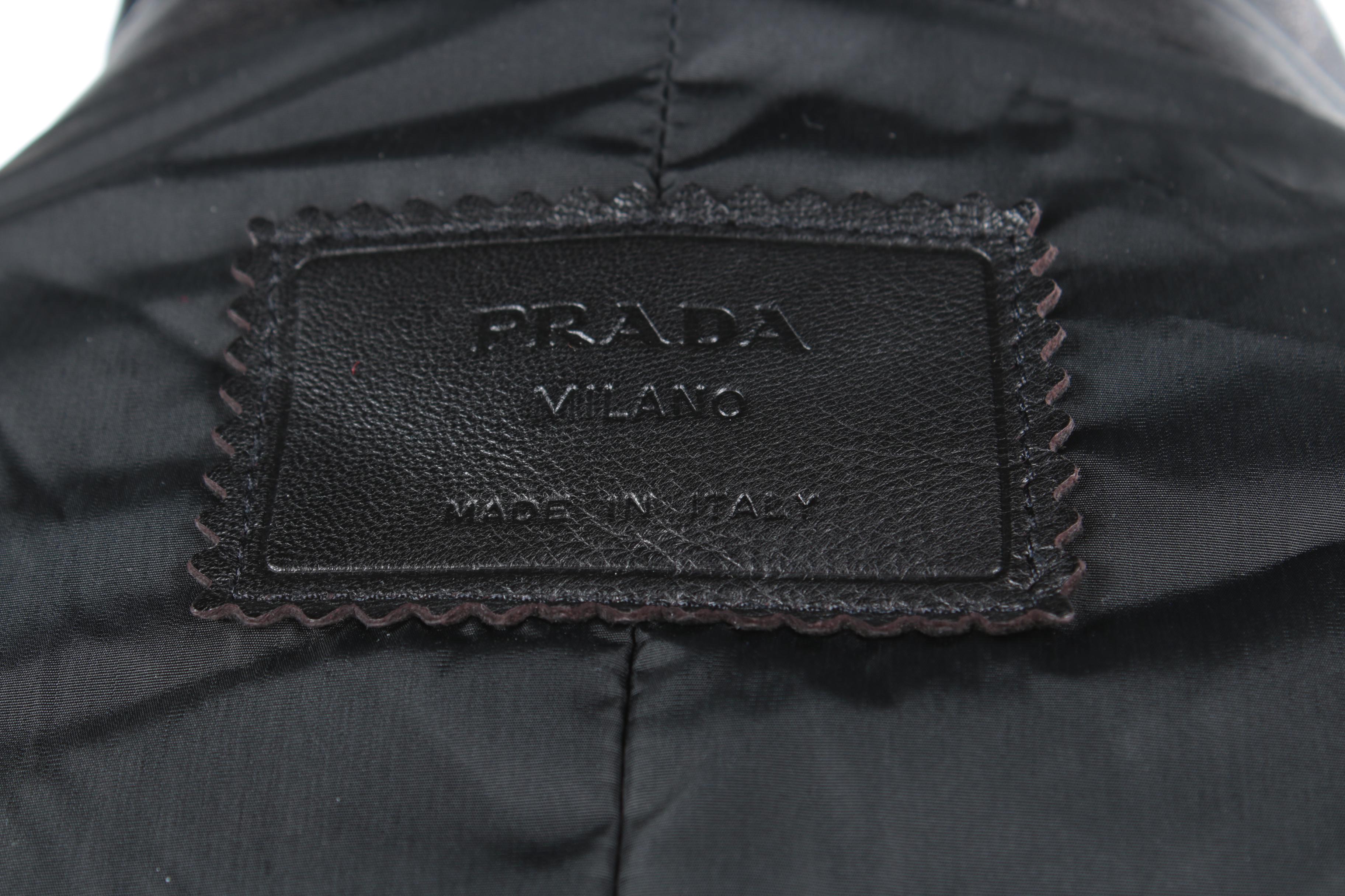 Men's Prada Black Leather Jacket