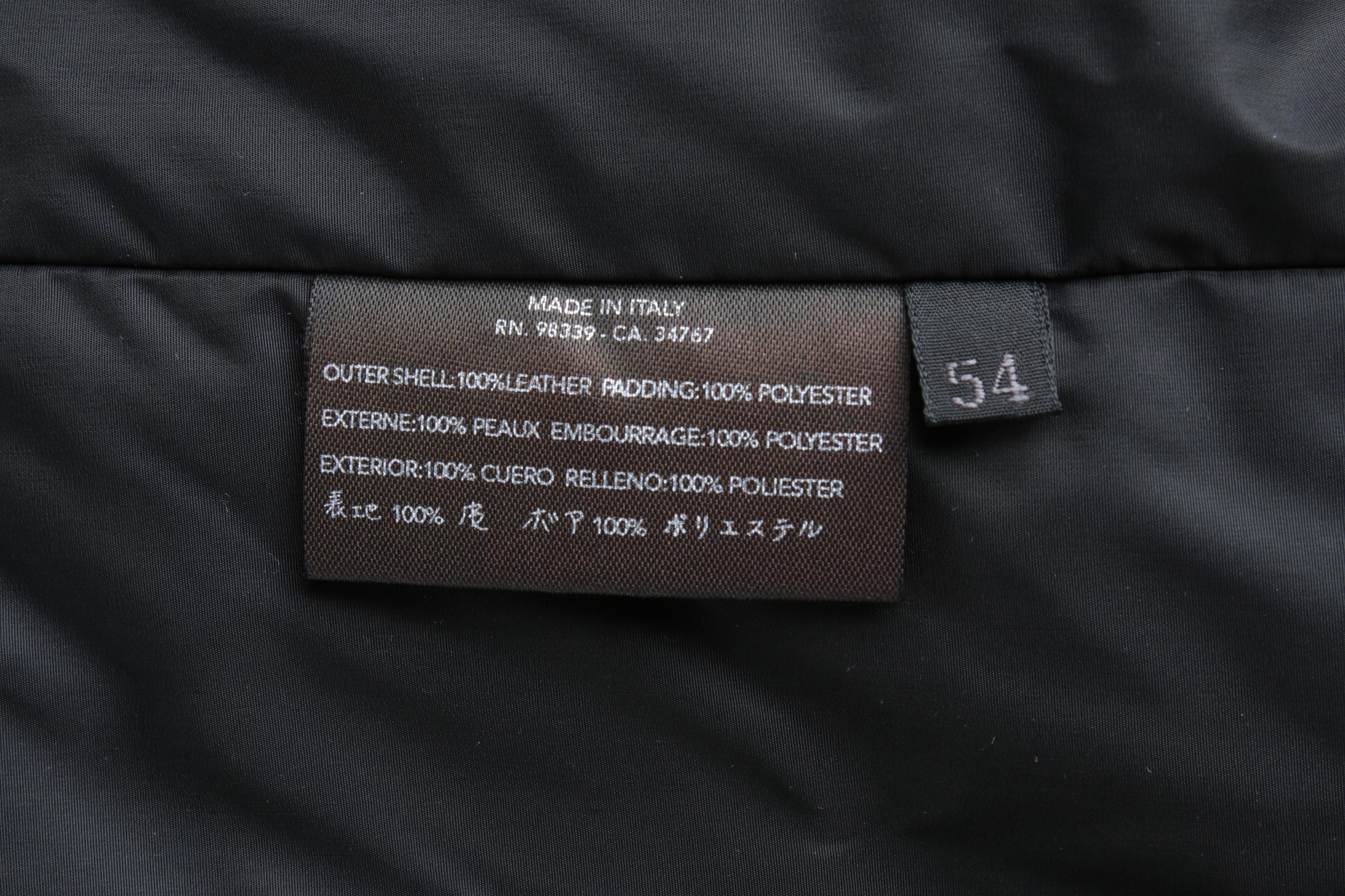 Men's Prada Black Leather Jacket