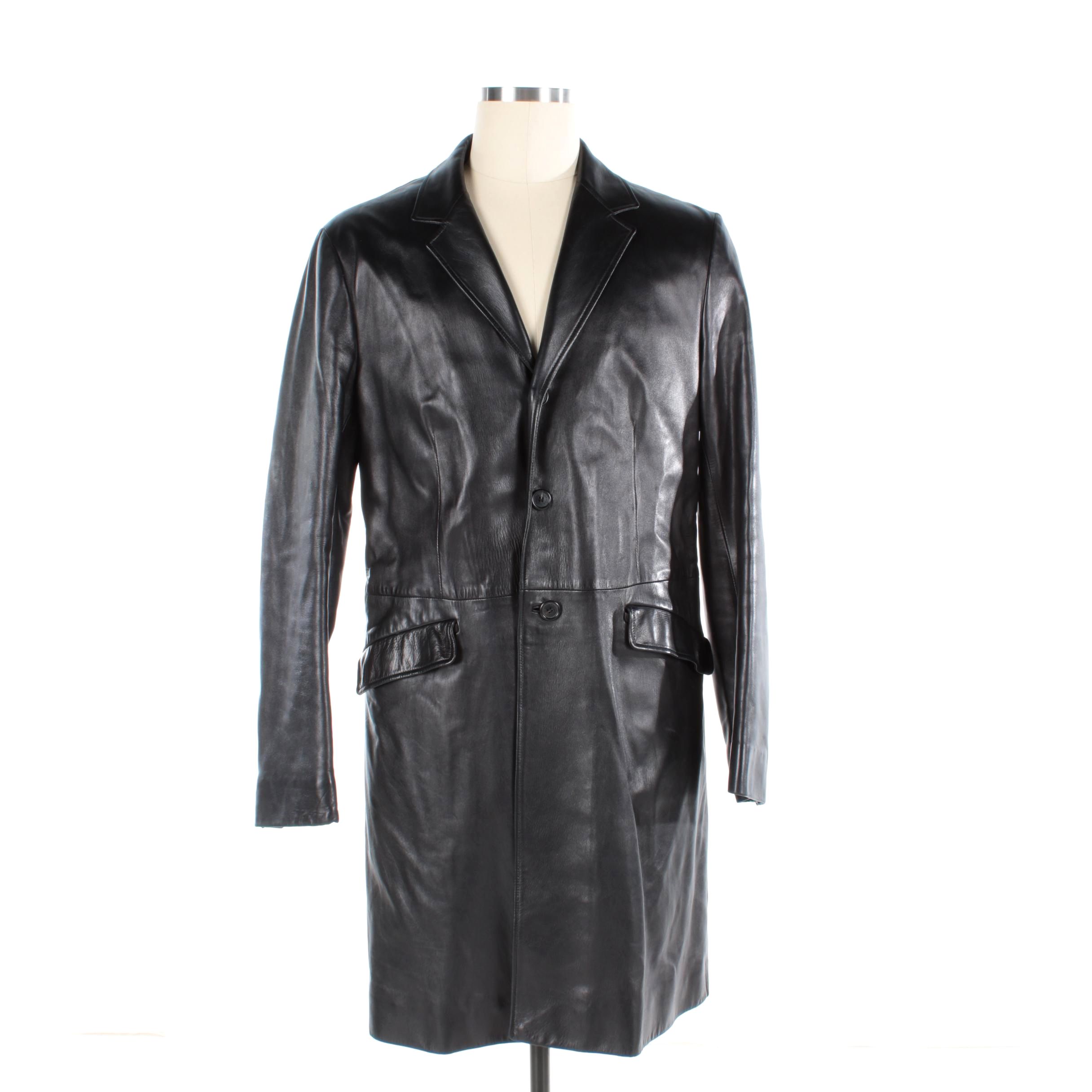 Men's Prada Black Leather Jacket