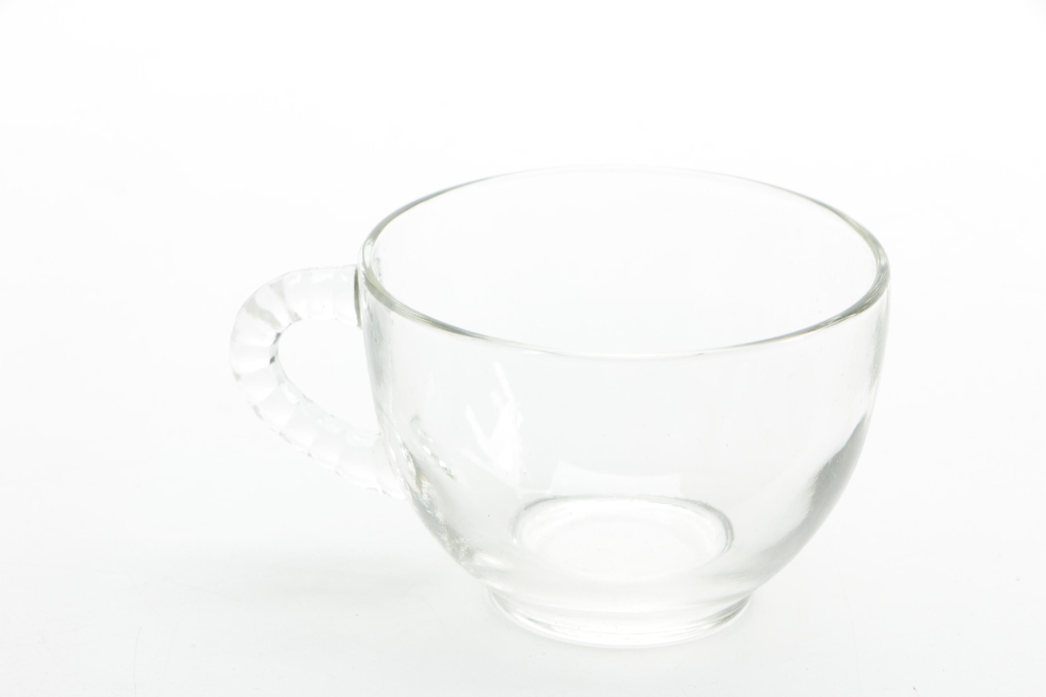 Federal Glass "Homestead" Snack Plates and Cup Sets