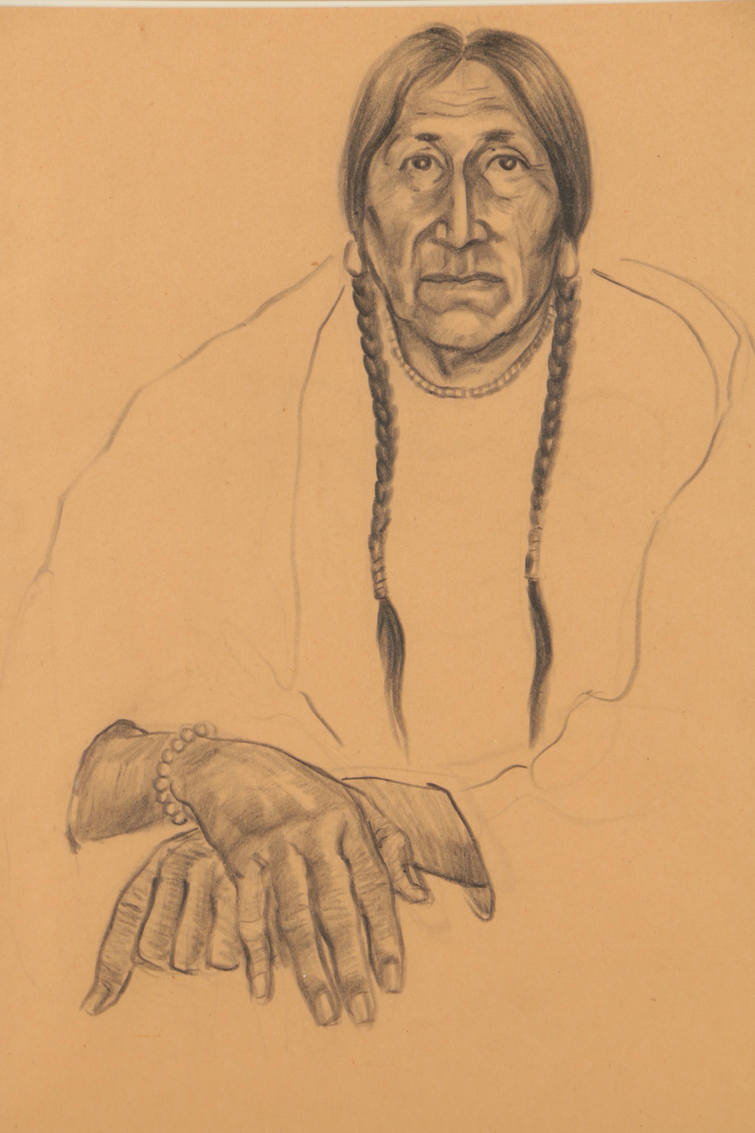 Ned Jacob Charcoal Drawing