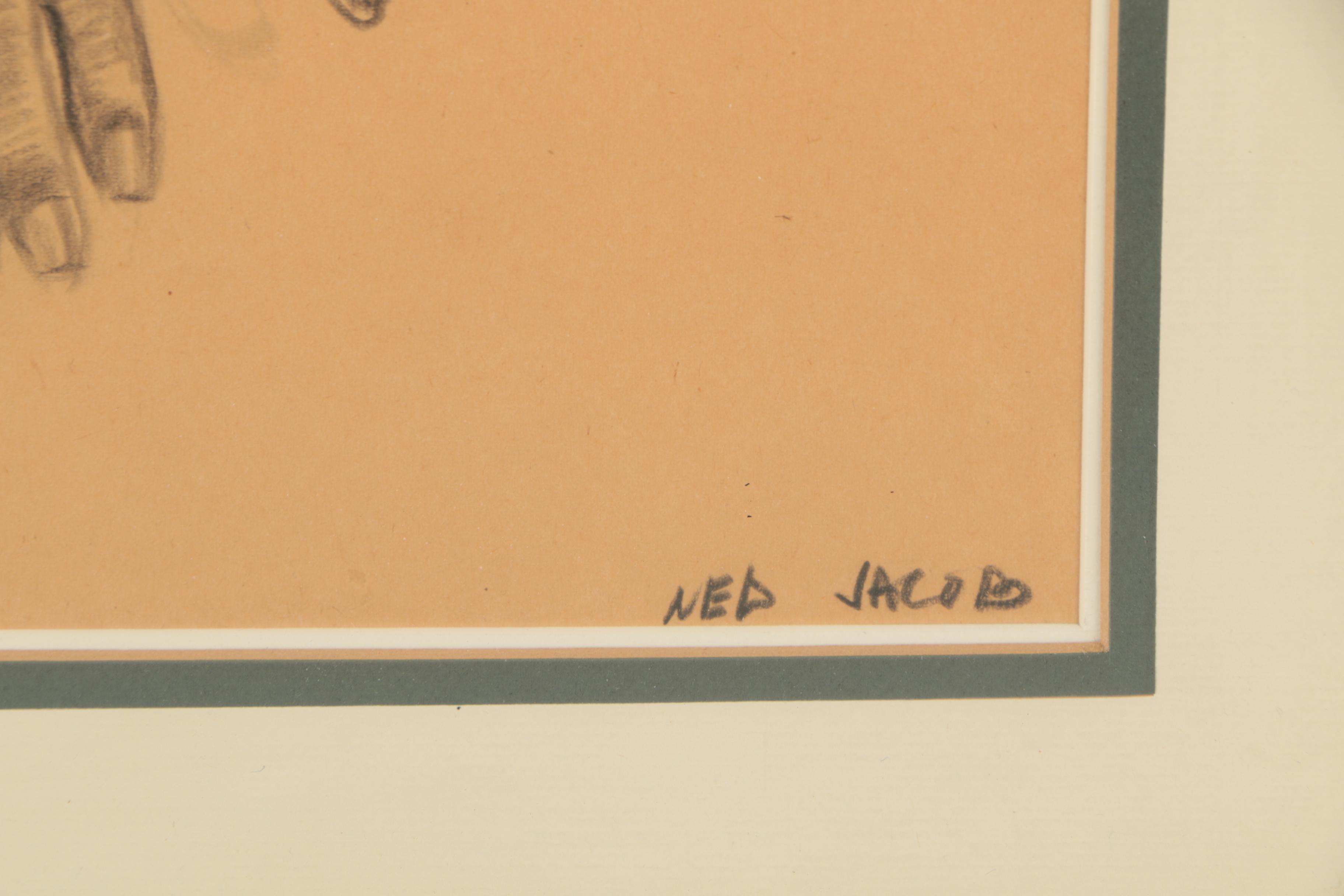 Ned Jacob Charcoal Drawing