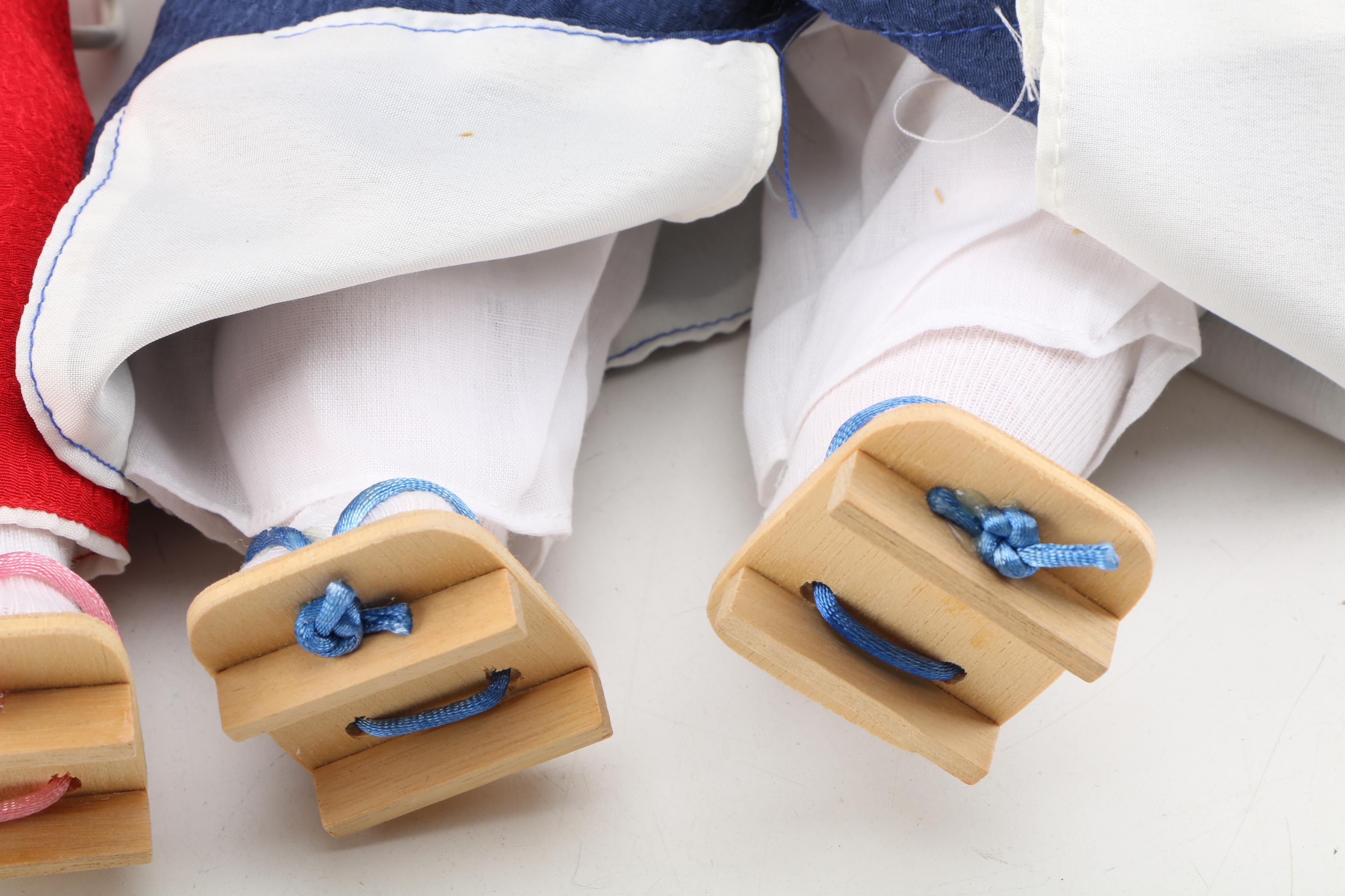 William Tung Signed "Japanese Traditions" Porcelain Dolls