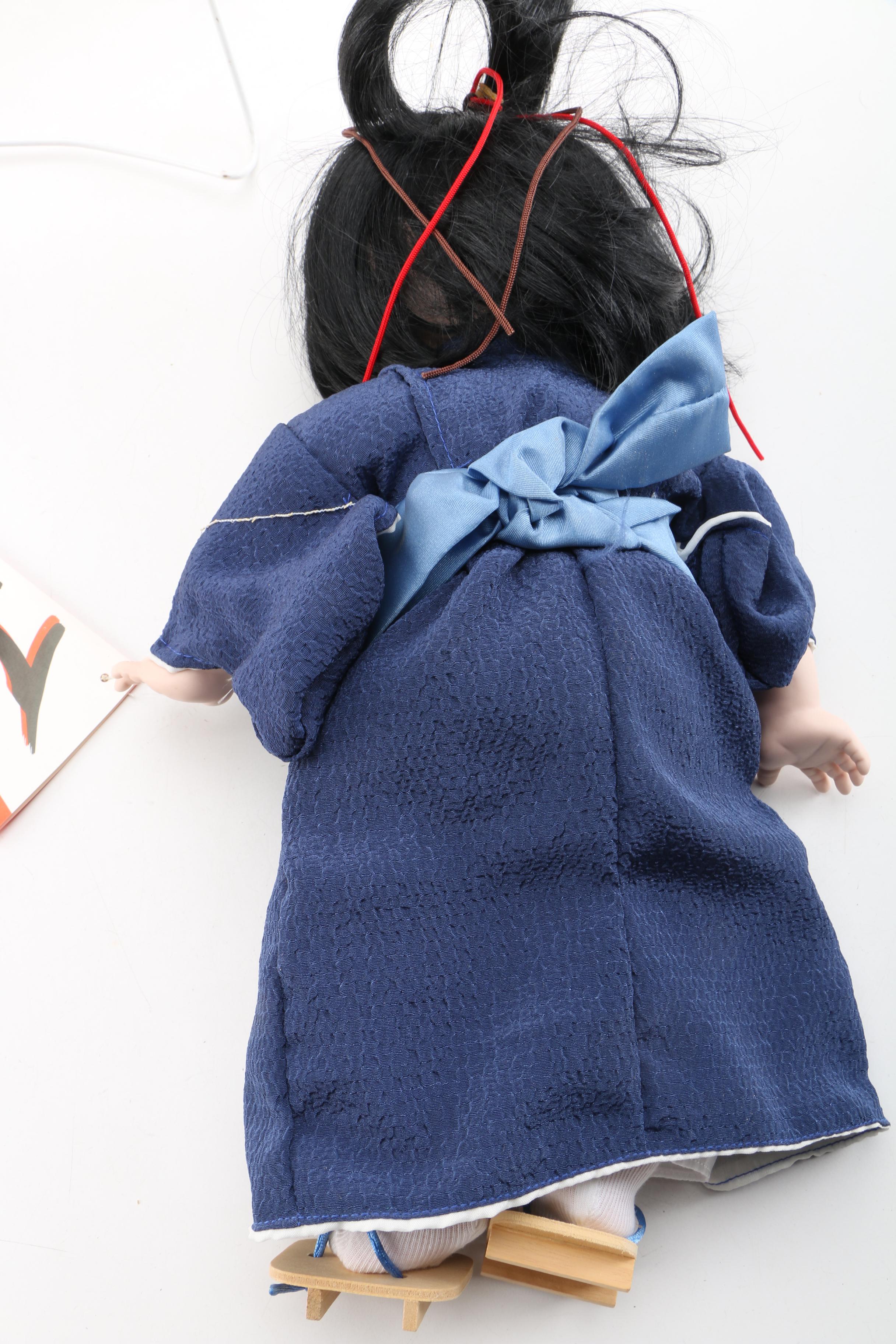 William Tung Signed "Japanese Traditions" Porcelain Dolls