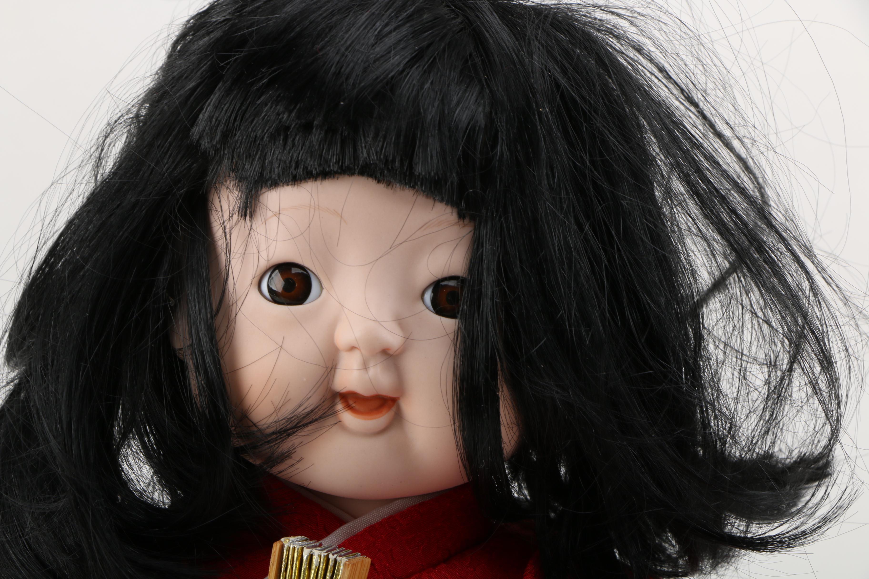 William Tung Signed "Japanese Traditions" Porcelain Dolls