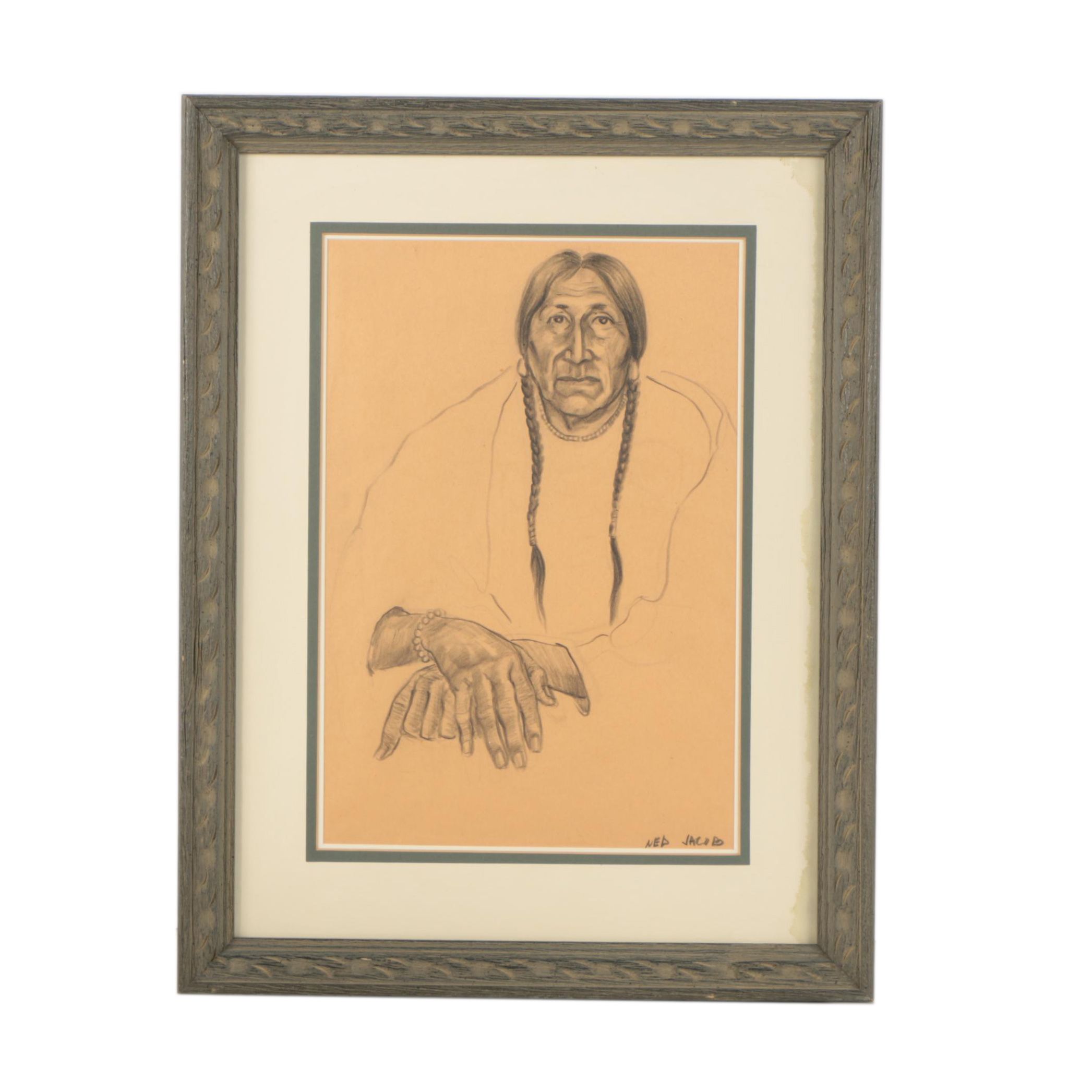 Ned Jacob Charcoal Drawing