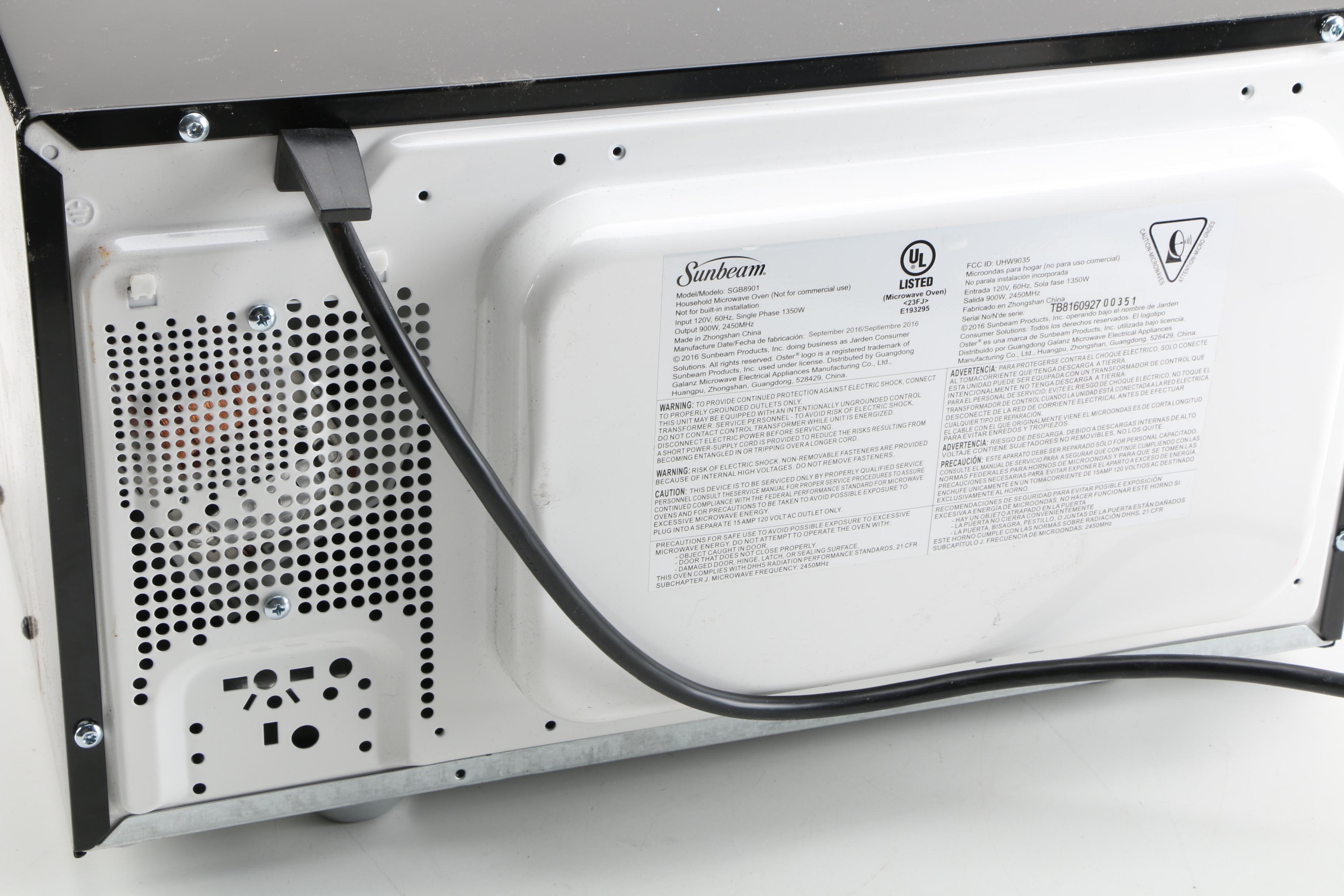 Sunbeam Counter-top Microwave