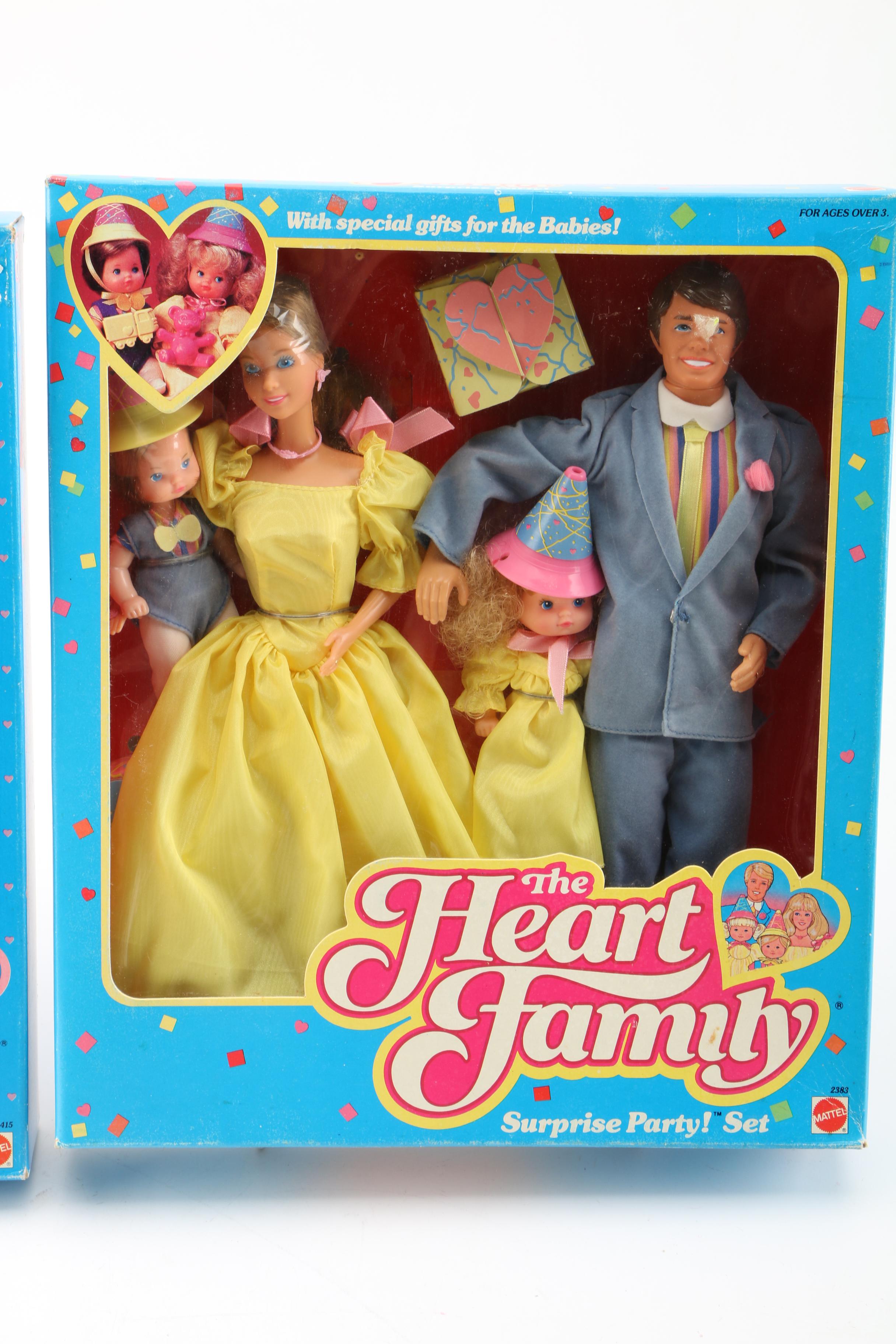 1980s Mattel "The Heart Family" Doll Sets