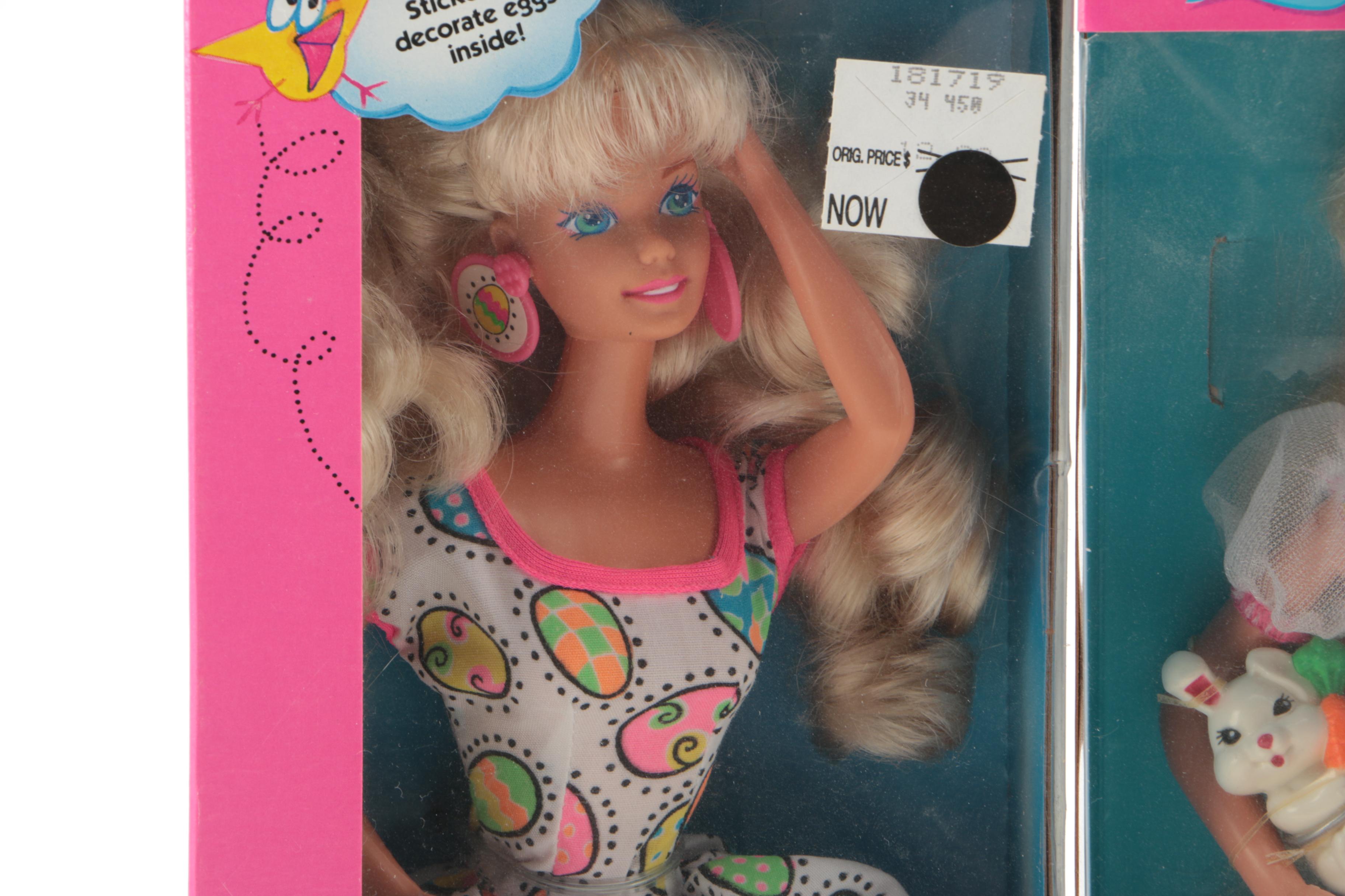 Vintage Mattel Barbie Dolls Featuring "Easter Fun"