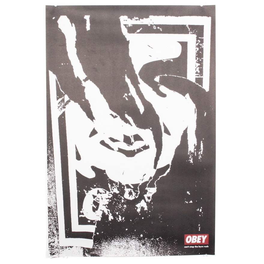 Signed Shepard Fairey Obey Poster