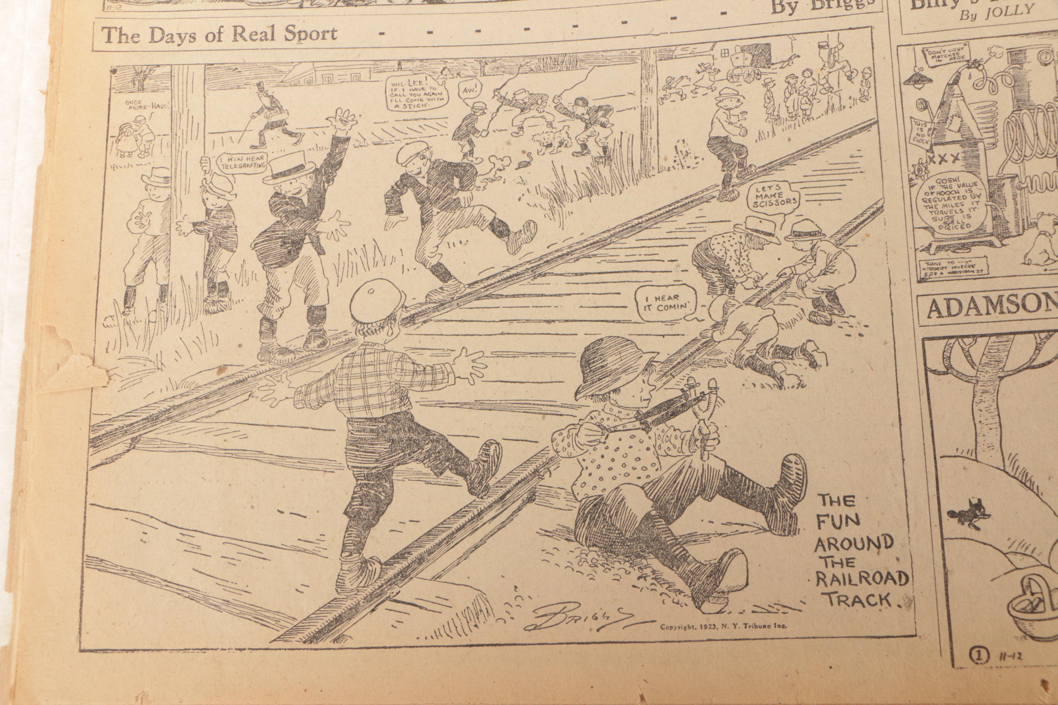 Bound 1923 "San Francisco Chronicle" Newspaper with CoA