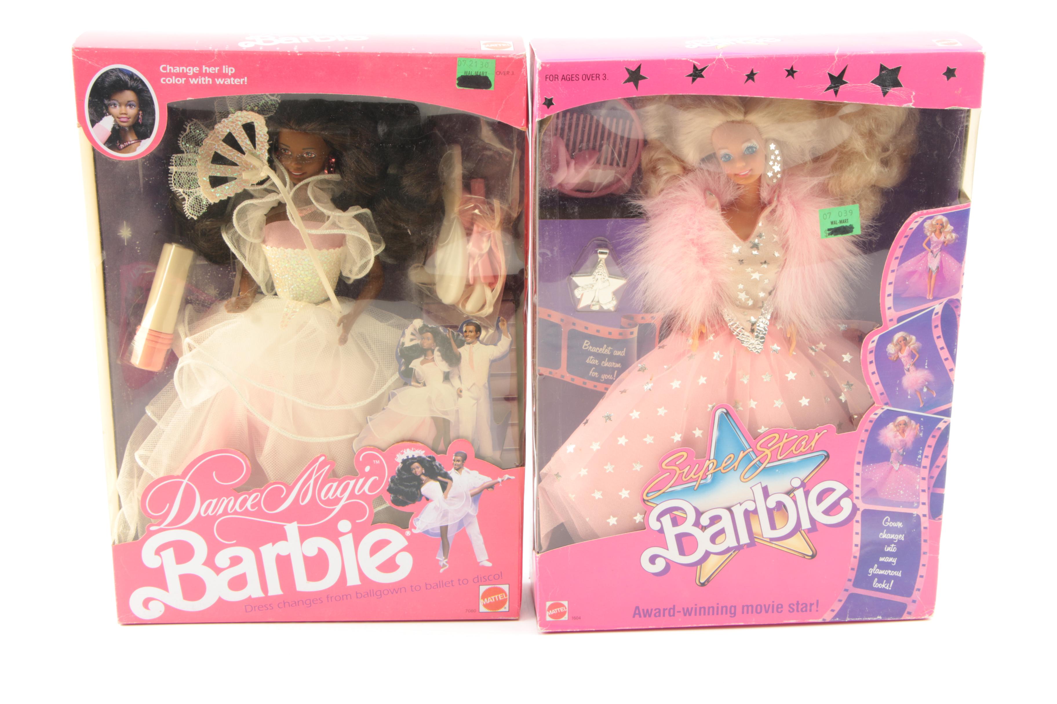Vintage "Dance Magic" Barbies Including "Super Star"